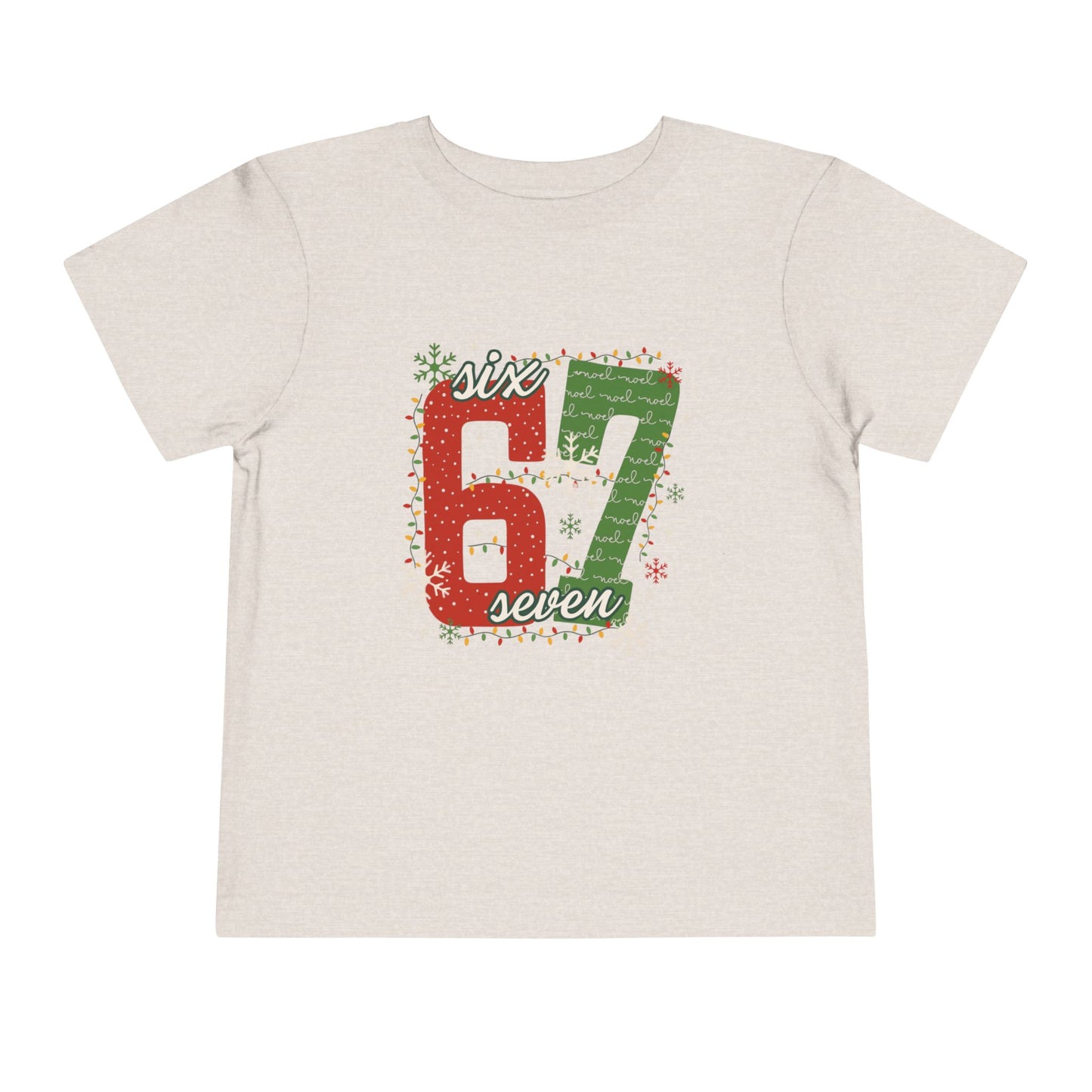 6-1 Toddler Tee "Six Seven" - Christmas