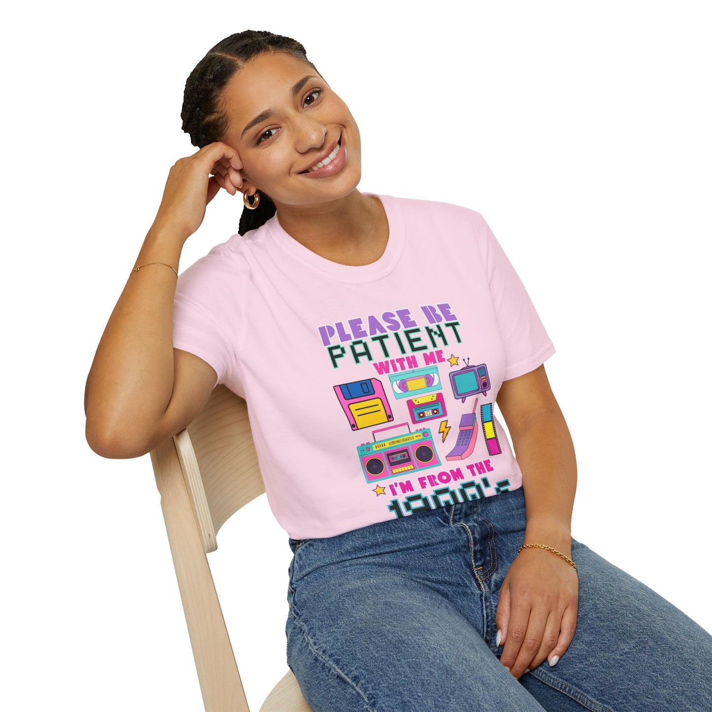 Retro 90's T-Shirt - Please Be Patient, Teacher Vintage- Unisex Graphic Tee