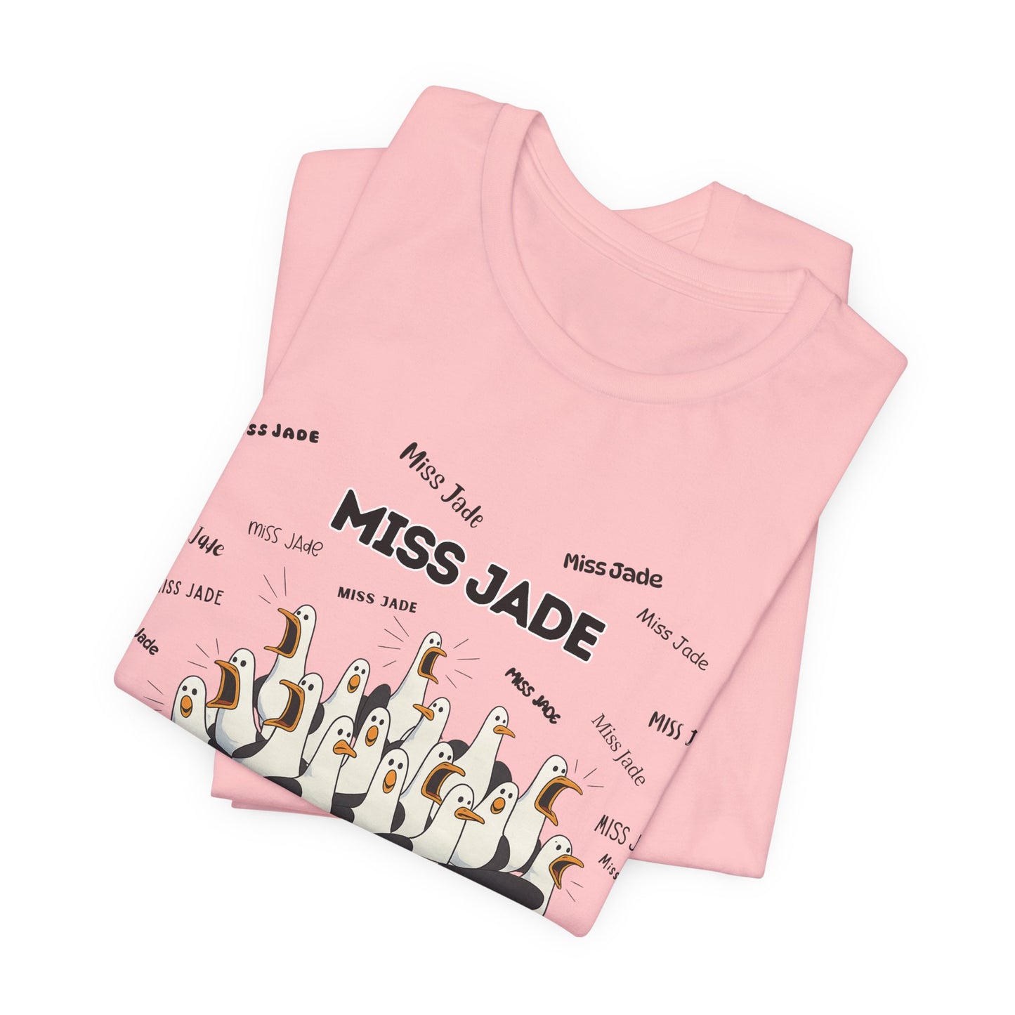 Miss Jade- Penguin Choir T-Shirt — Funny Teacher Personalized Tee