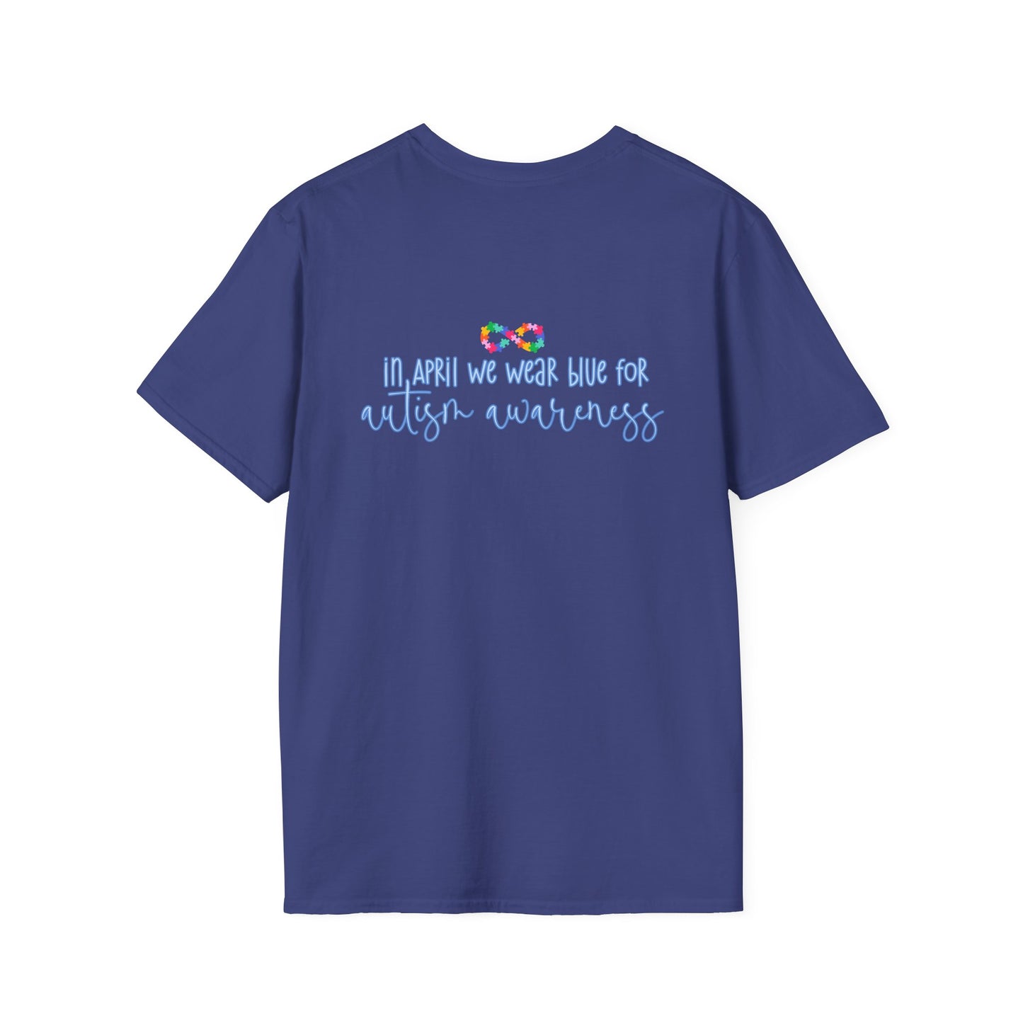 Autism Puzzle Piece & Ribbon T-Shirt — Awareness Collection