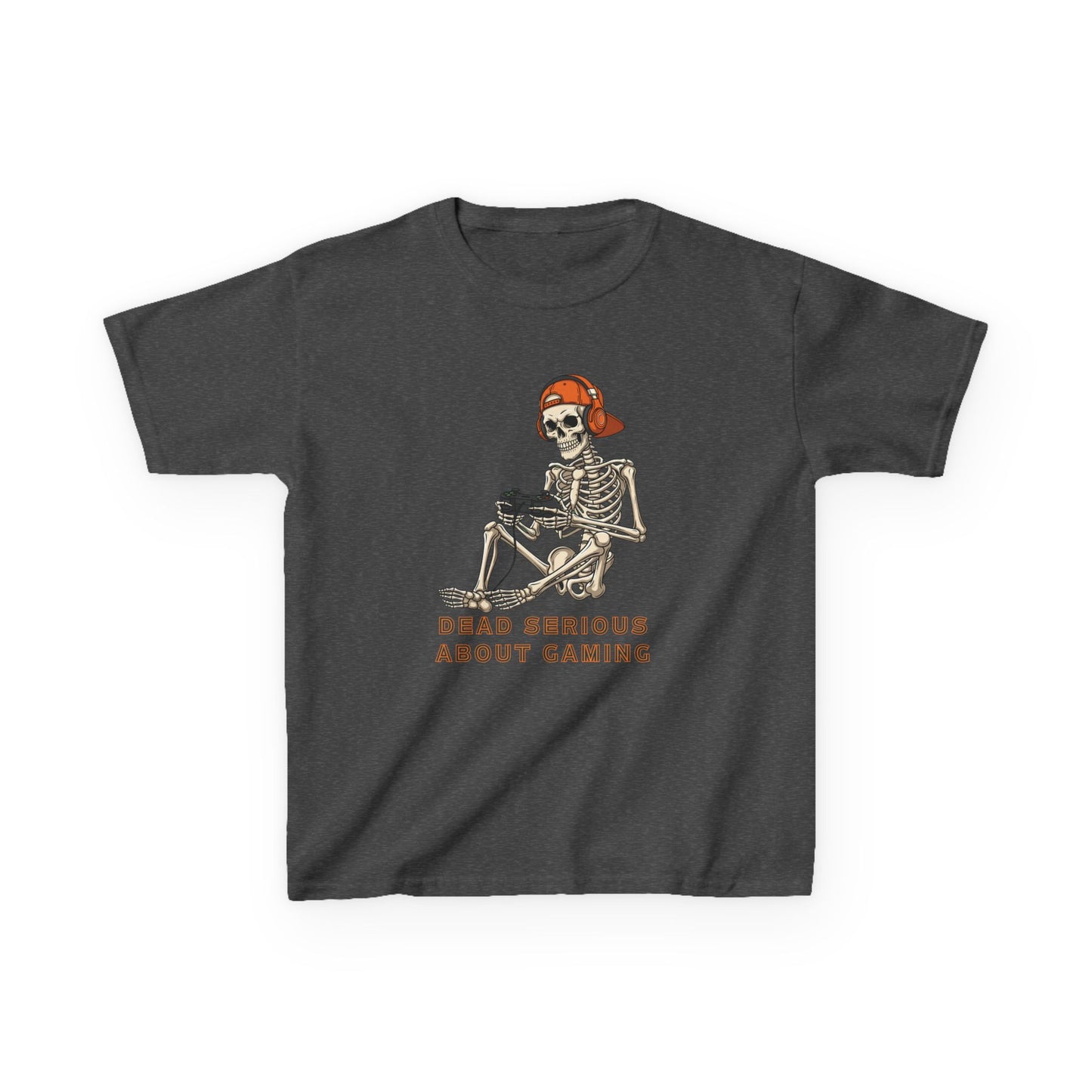 Skeleton Gaming Tee for Kids | Halloween Youth T-Shirt
