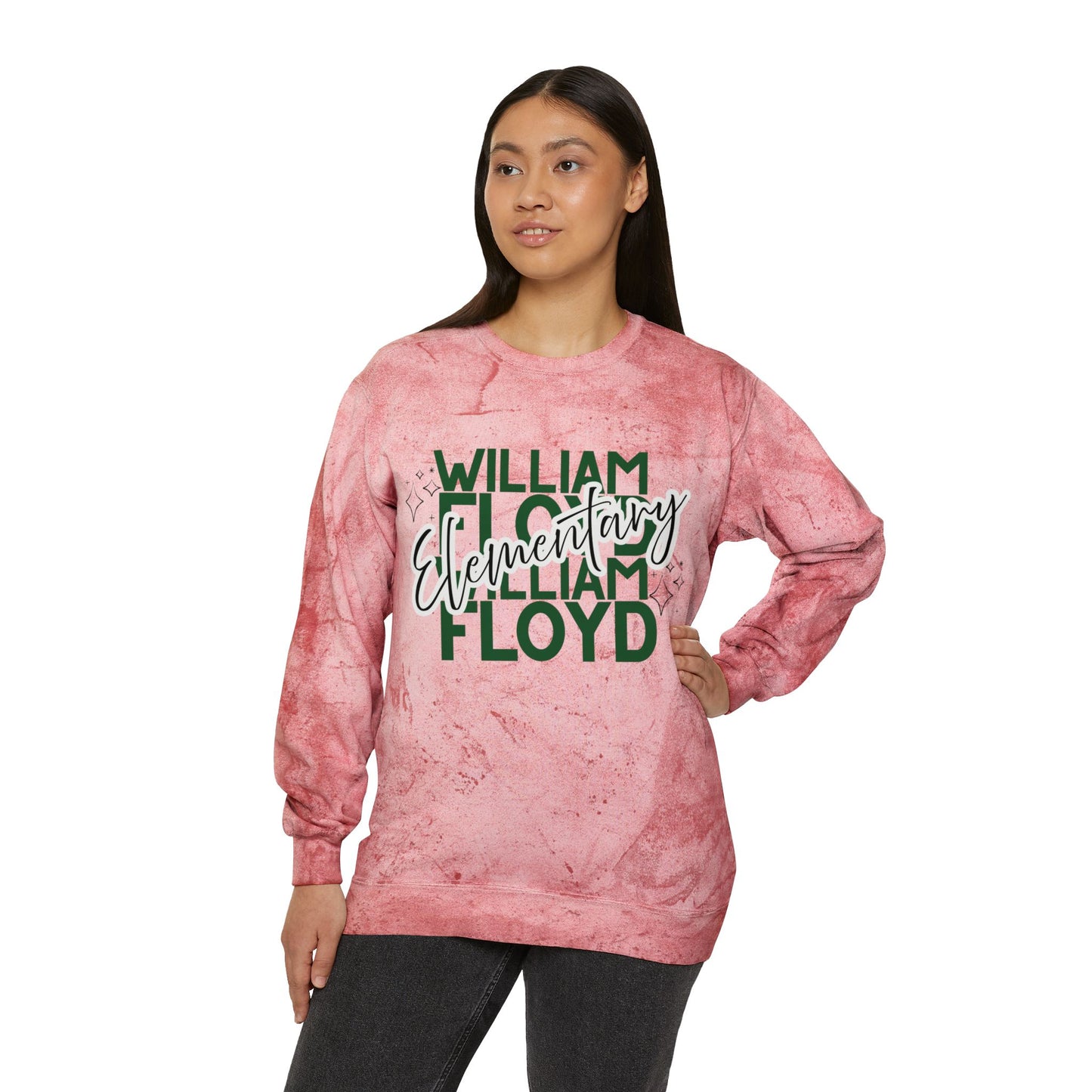 WFE Color Blast Crewneck Sweatshirt for School Spirit | 'Expect Success'