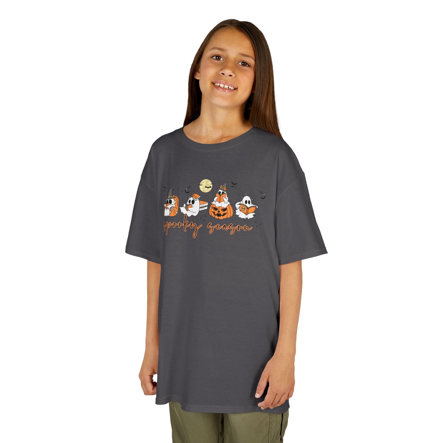 Spooky Season- Reading Ghosts- Halloween - Kids Cotton™ Tee