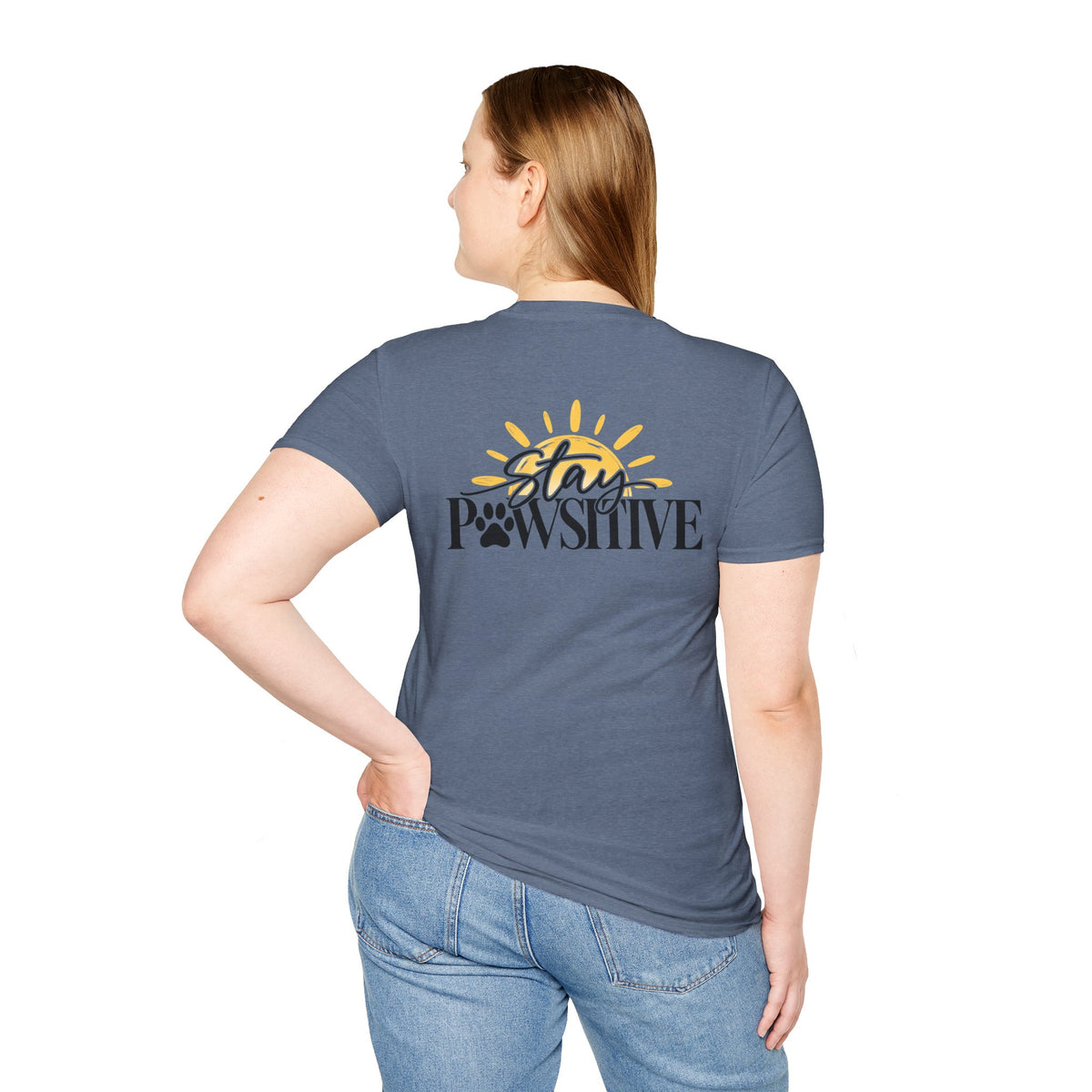 Hound & Home "Stay Pawsitive" — T-Shirt