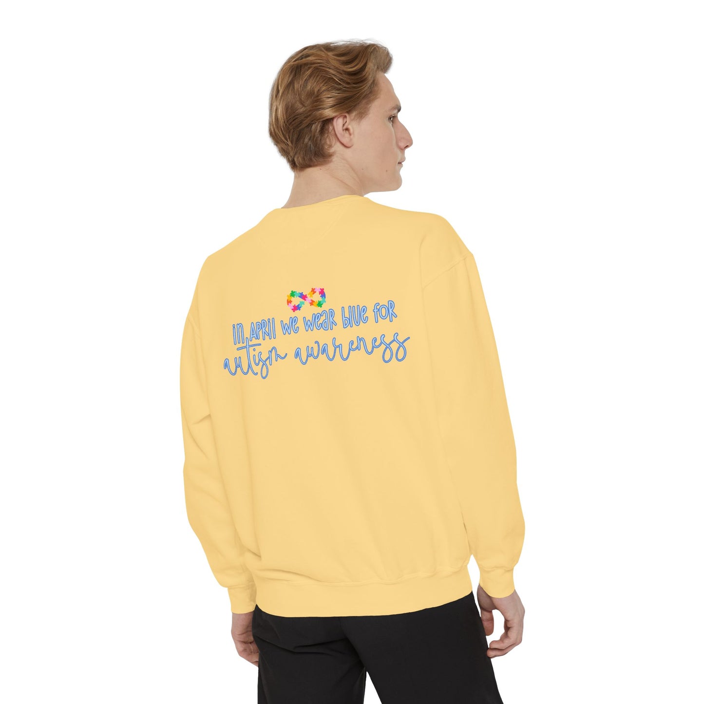 Autism Awareness Puzzle Piece & Ribbon Sweatshirt — Awareness Collection