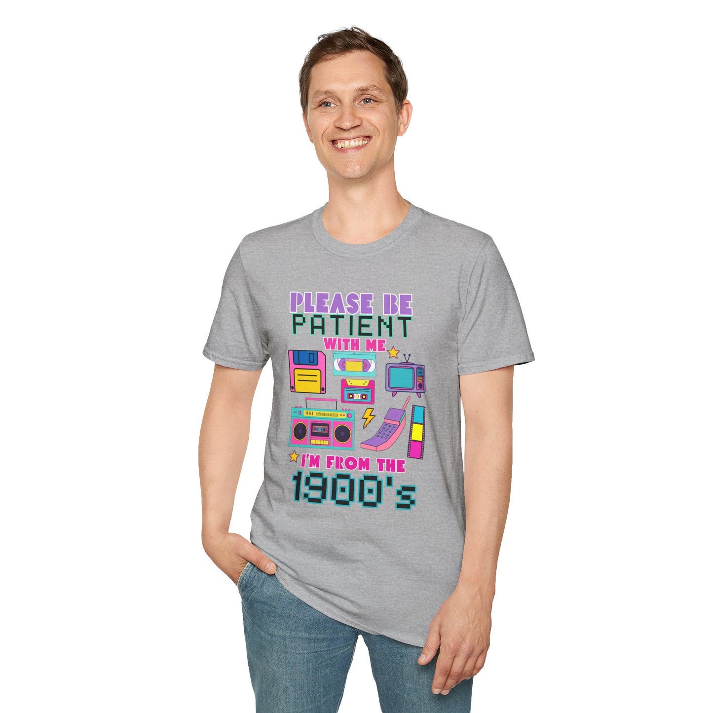 Retro 90's T-Shirt - Please Be Patient, Teacher Vintage- Unisex Graphic Tee