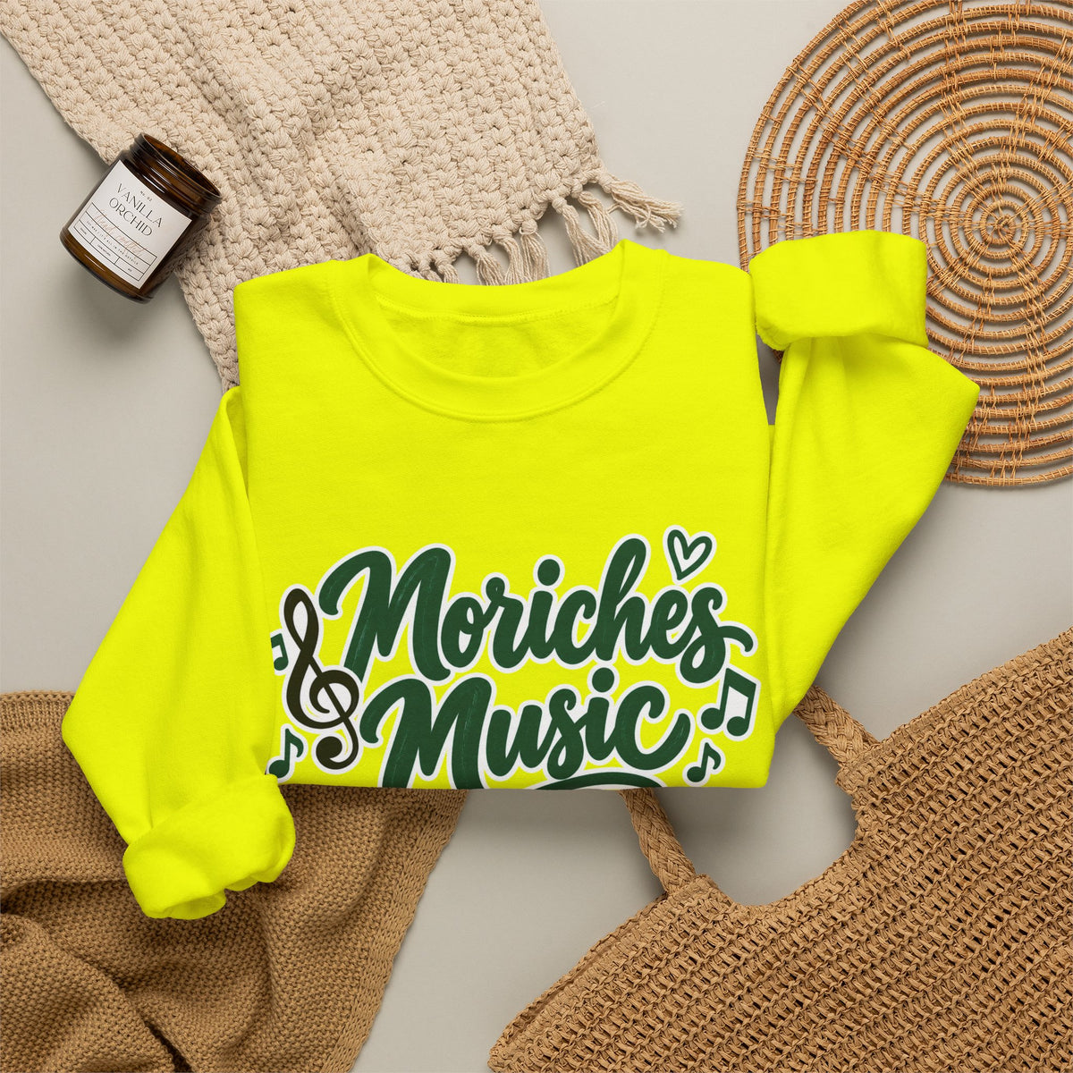 Moriches Music Sweatshirt — "Music Can Change the World" Crewneck