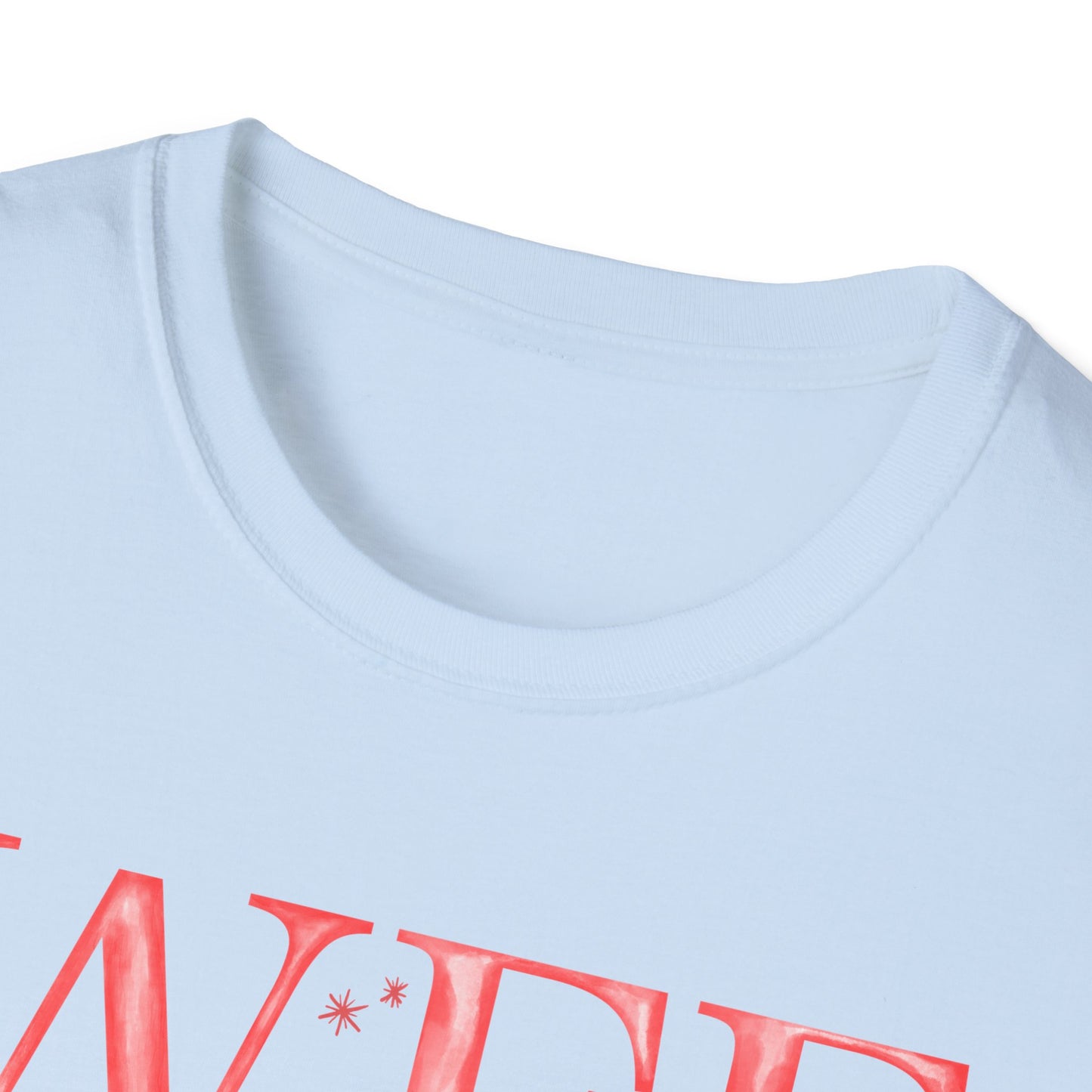 Flag Day Unisex Softstyle T-Shirt with WFE Shines Bright in Stars + Stripes Design- Holiday