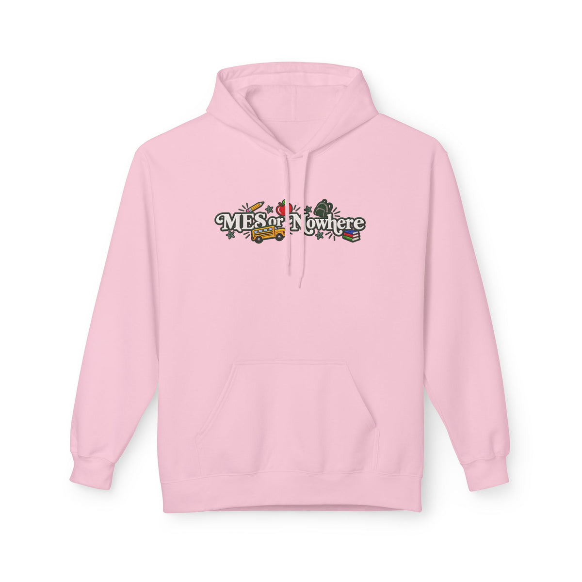 "MES or Nowhere" w/ apple- Moriches Hoodie