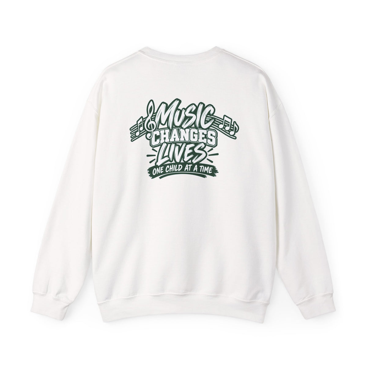 Moriches Music Sweatshirt — "Music Changes Lives One Child at a Time" Crewneck
