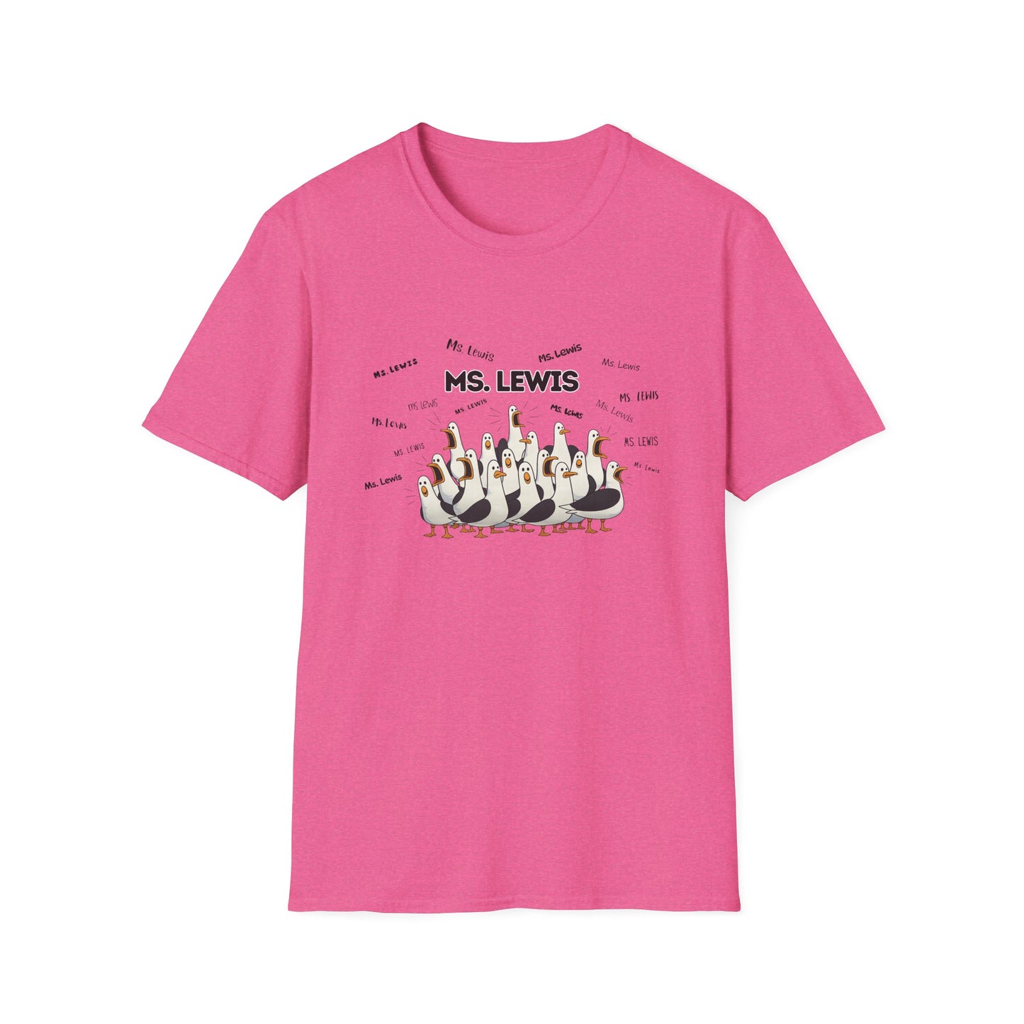 Ms. Lewis - Seagull Crew Graphic T-Shirt — Personalized