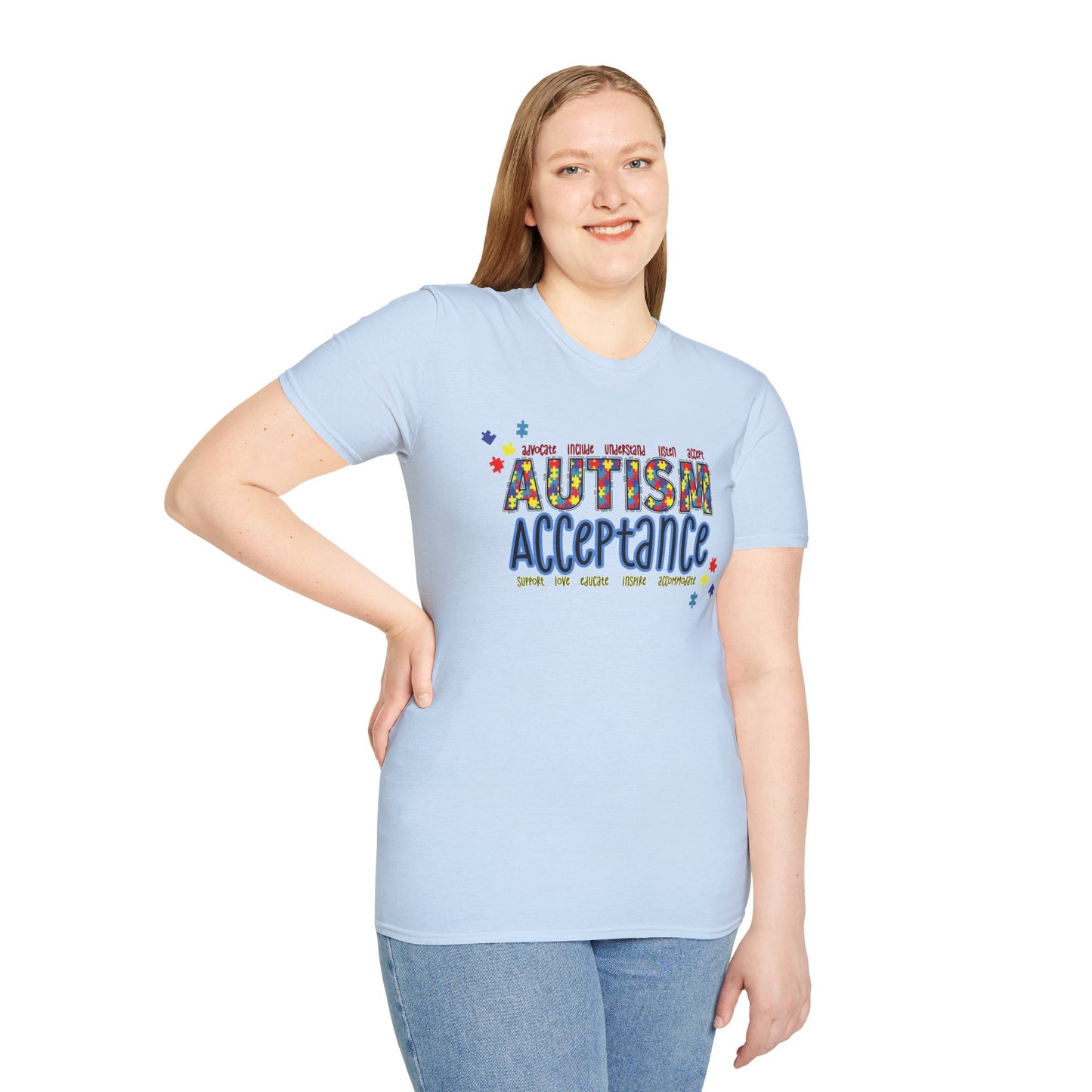 Autism Acceptance Puzzle Piece Sweatshirt — Awareness Collection