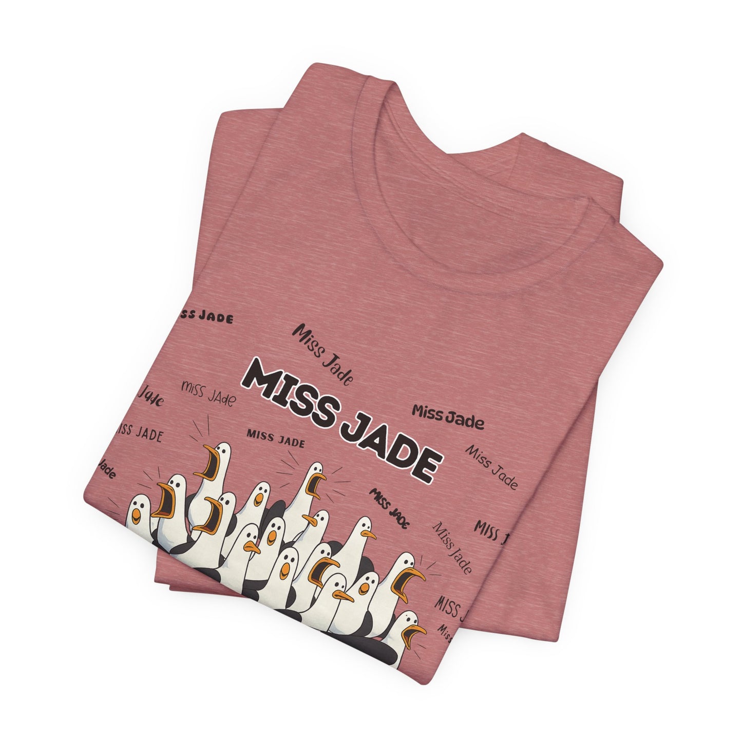 Miss Jade- Penguin Choir T-Shirt — Funny Teacher Personalized Tee