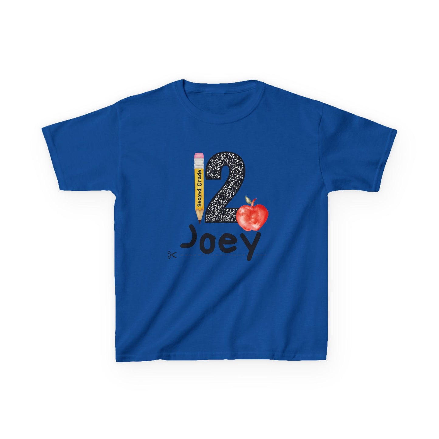2nd Grade- Personalized Kids Tee - Back to School