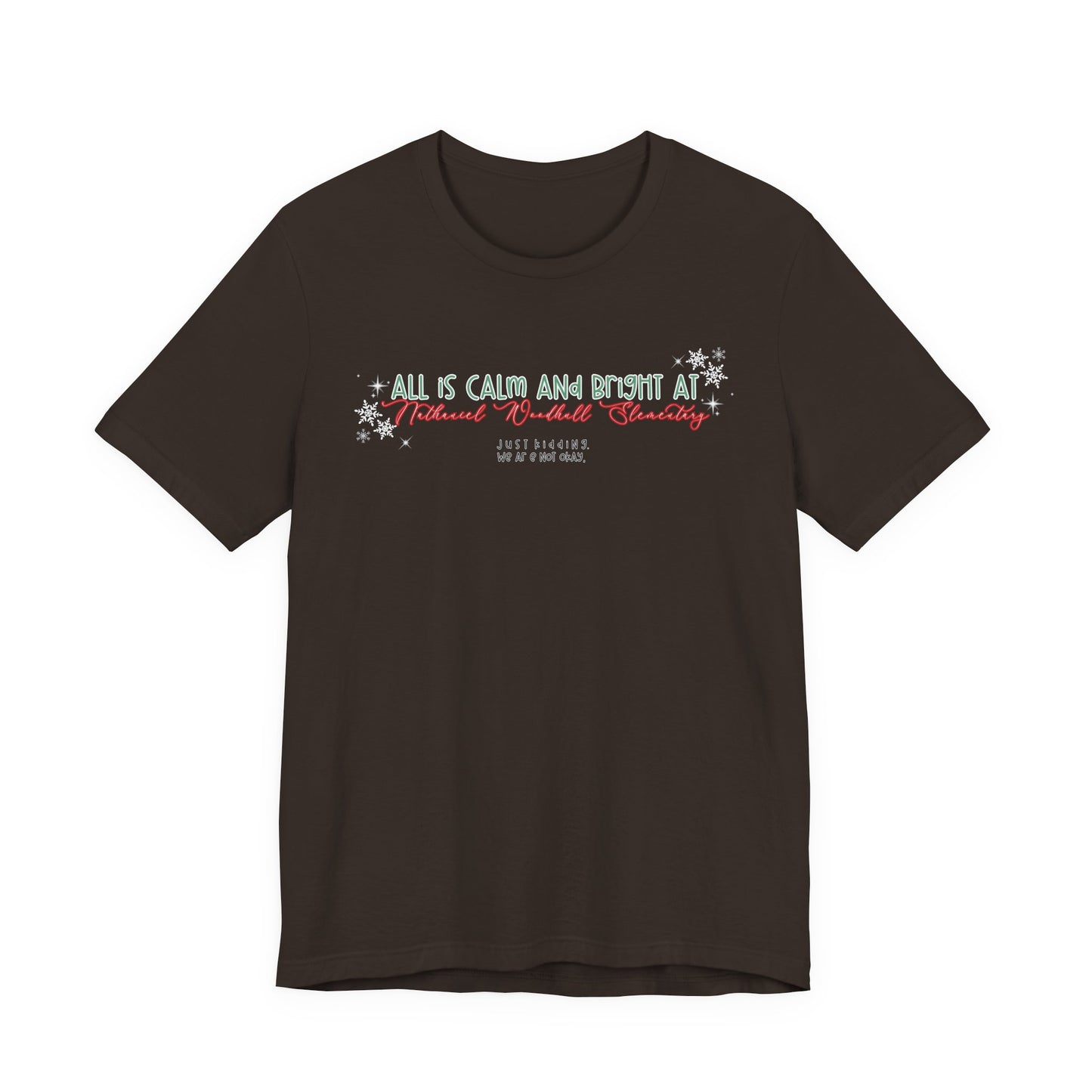 All is calm at Woodhull— Christmas Unisex T‑Shirt
