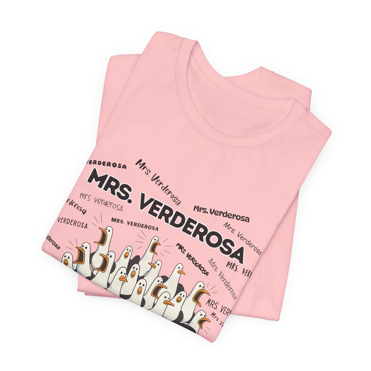 Mrs. Verderosa Penguin Choir T-Shirt — Funny Teacher Personalized Tee