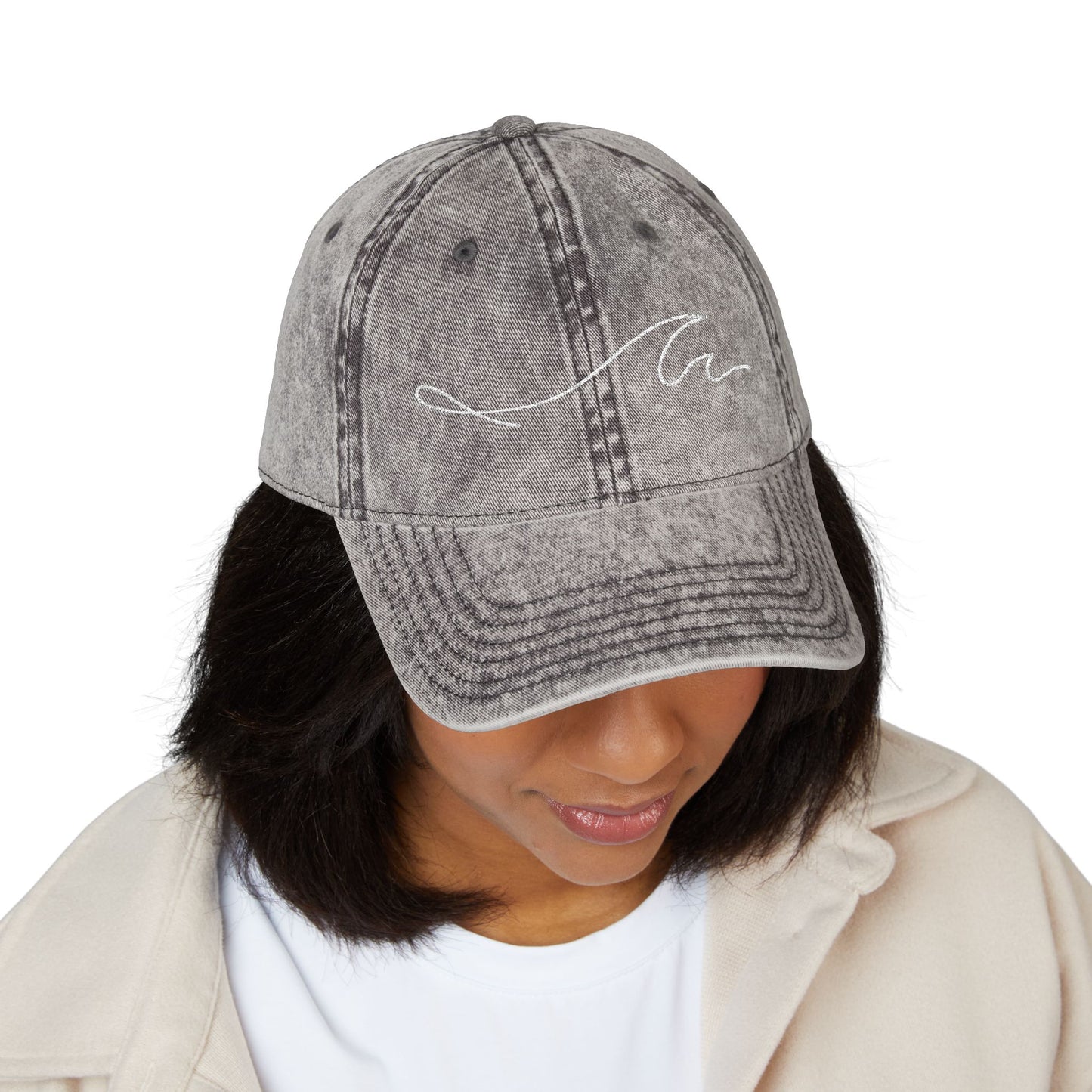 MM Wave Embroidered Cap - Casual Hat, Trucker Hat, Outdoor Gear, Gift for Him/Her, Summer Style
