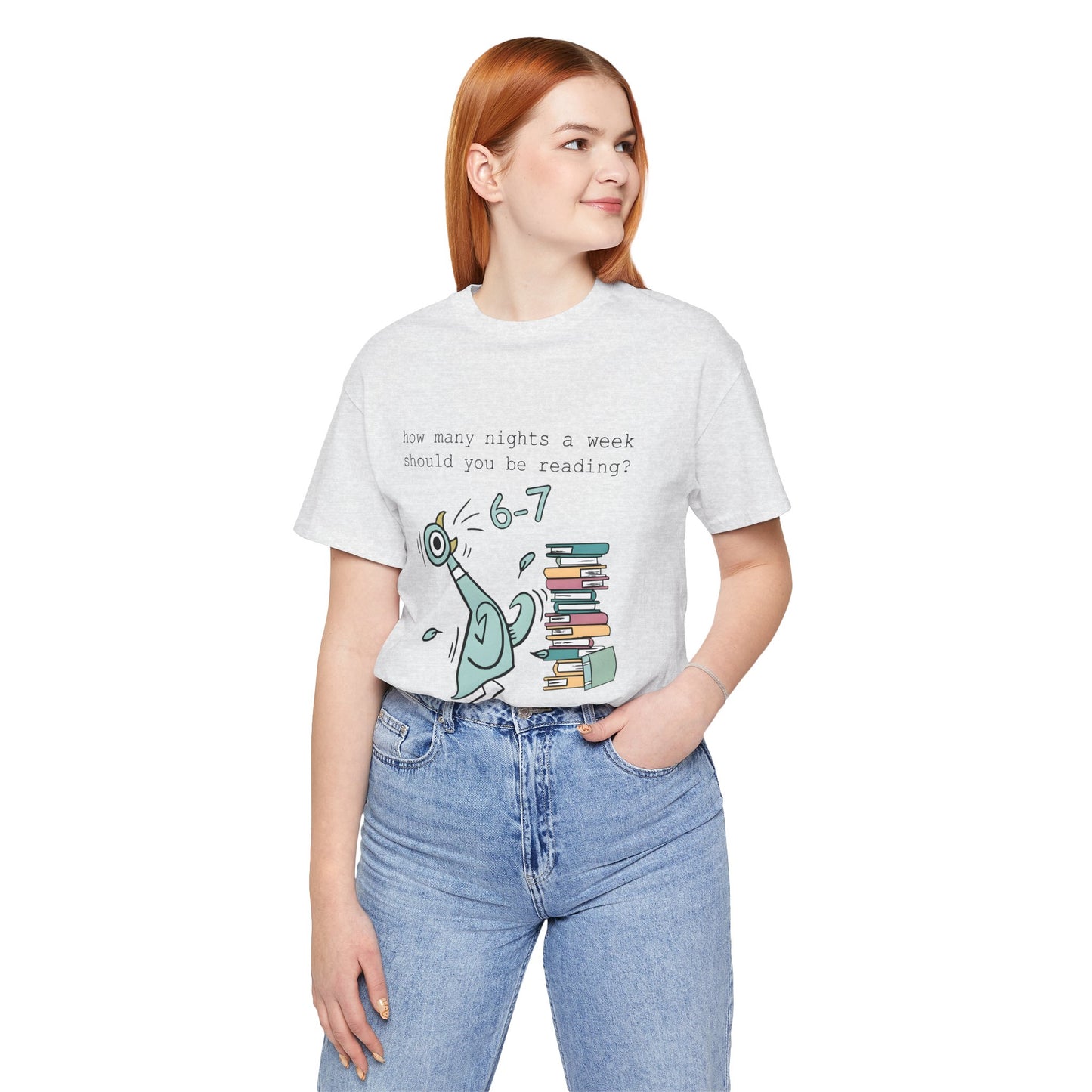 Pigeon Reading- 6 7 — Teacher Unisex T‑Shirt