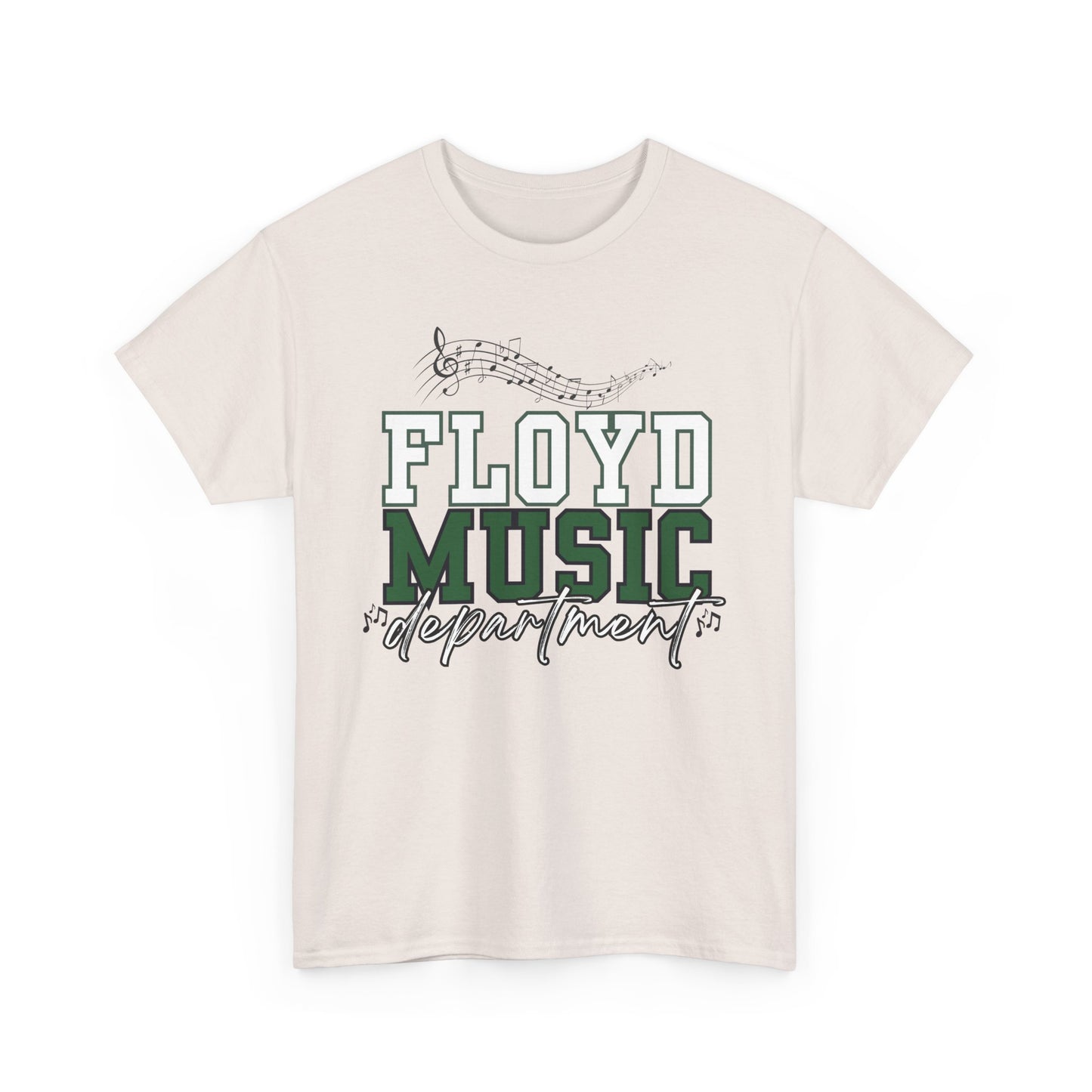 Floyd Music Heavy Cotton Tee - "Music is the Soundtrack of Your Life" Unisex T-Shirt- Floyd Strong