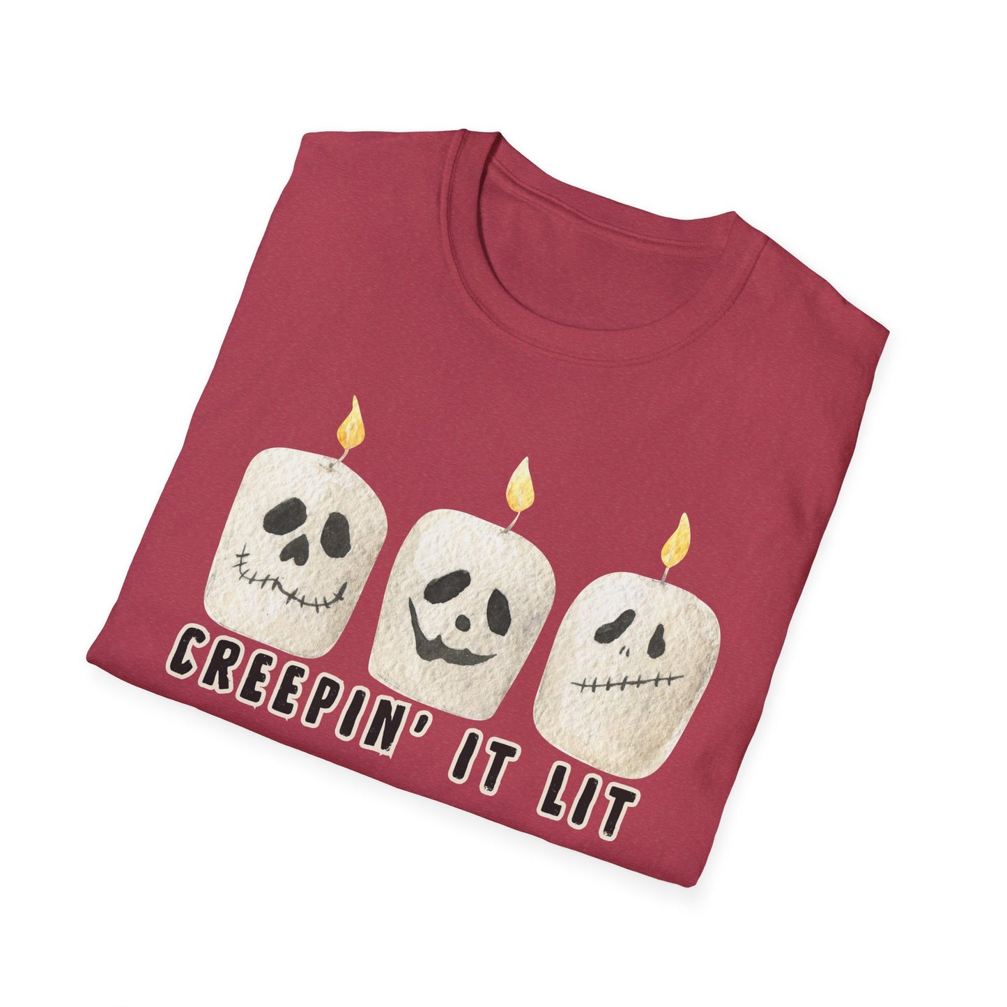 Creepin' it Lit Halloween Themed T-Shirt- Unisex Softstlye