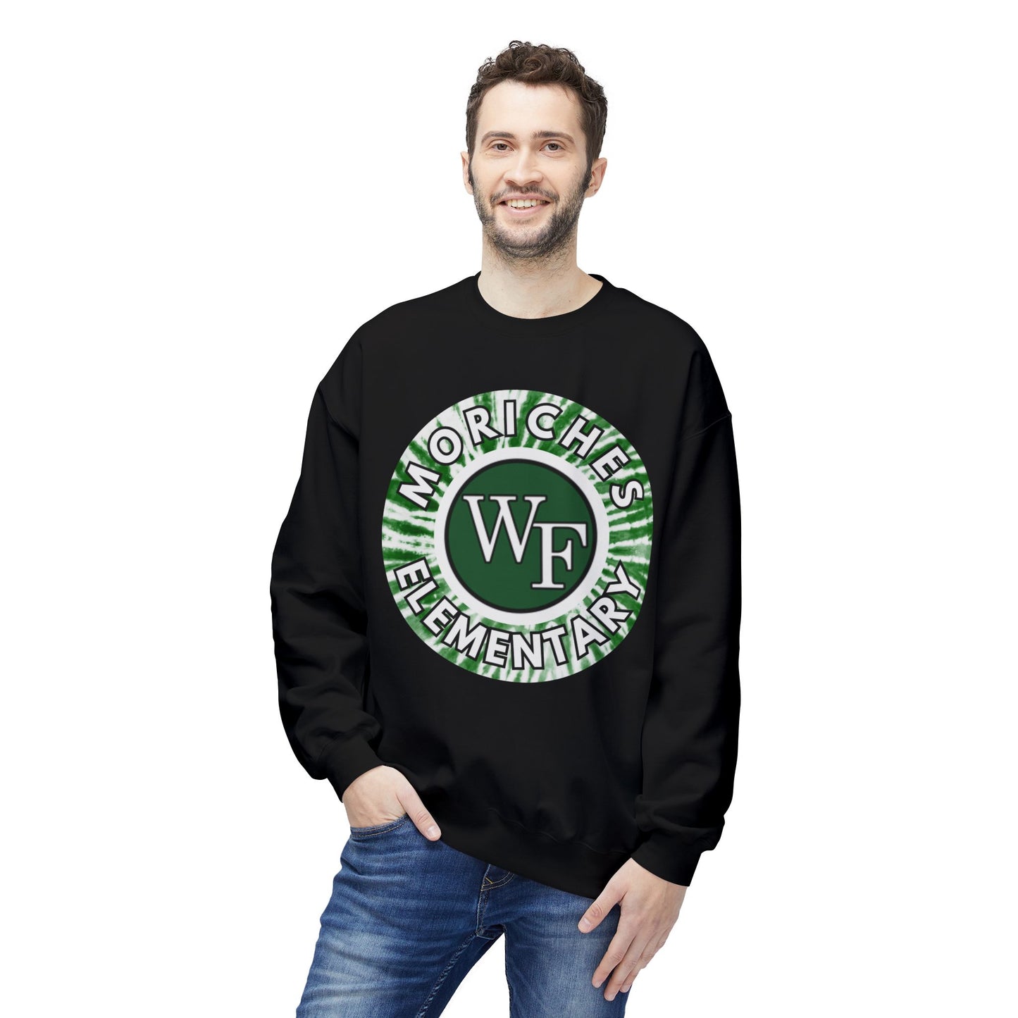Moriches Tie Dye Logo-  Fleece Crewneck Sweatshirt