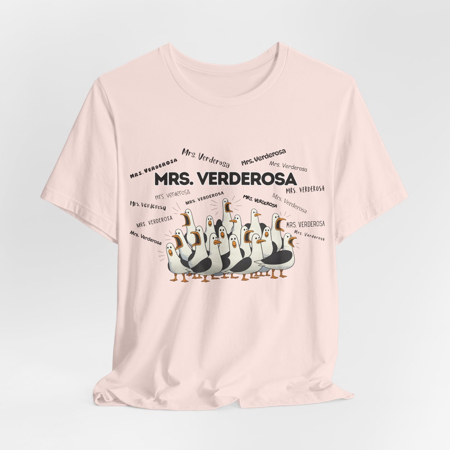 Mrs. Verderosa Penguin Choir T-Shirt — Funny Teacher Personalized Tee