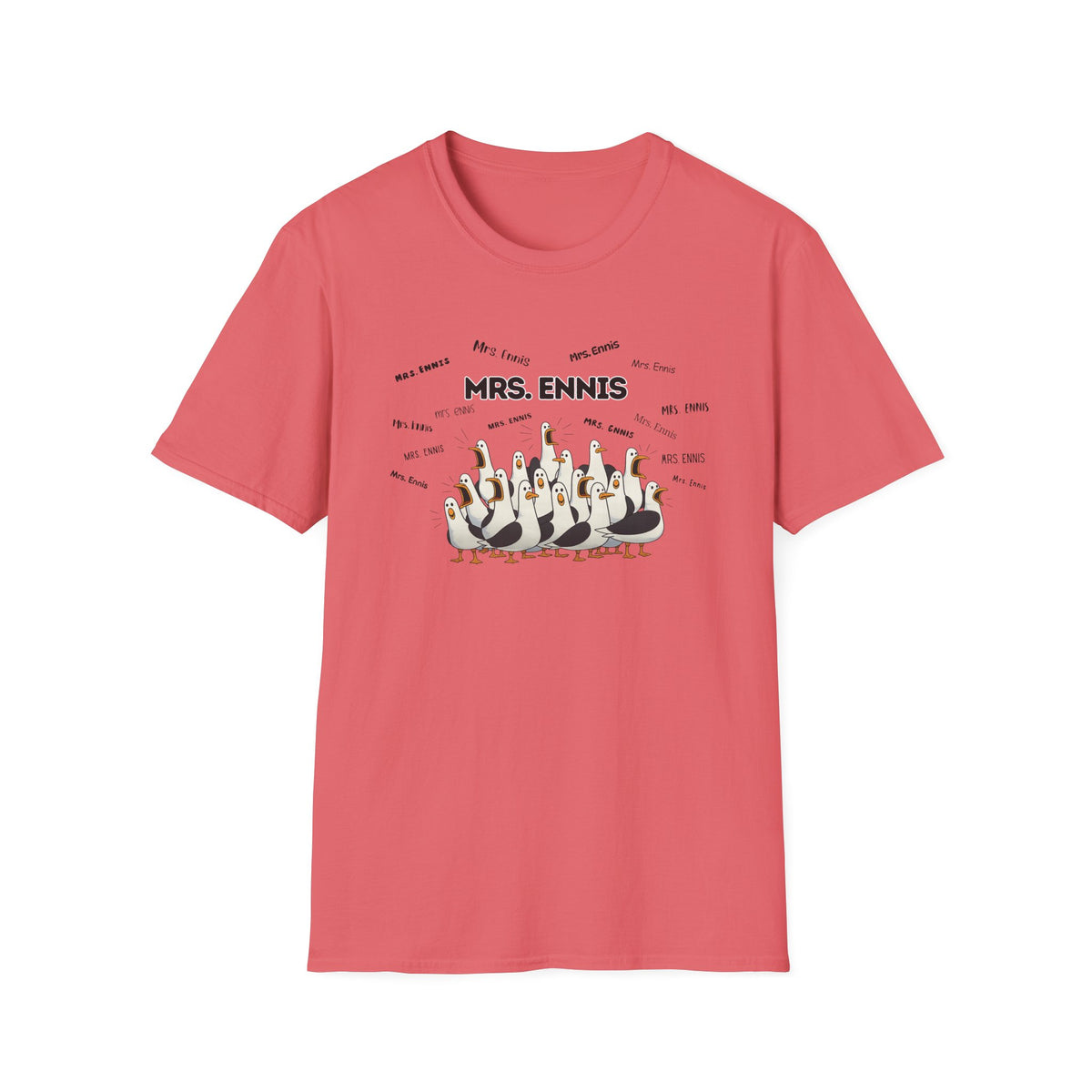 Mrs. Ennis- Seagull Crew Graphic T-Shirt — Personalized