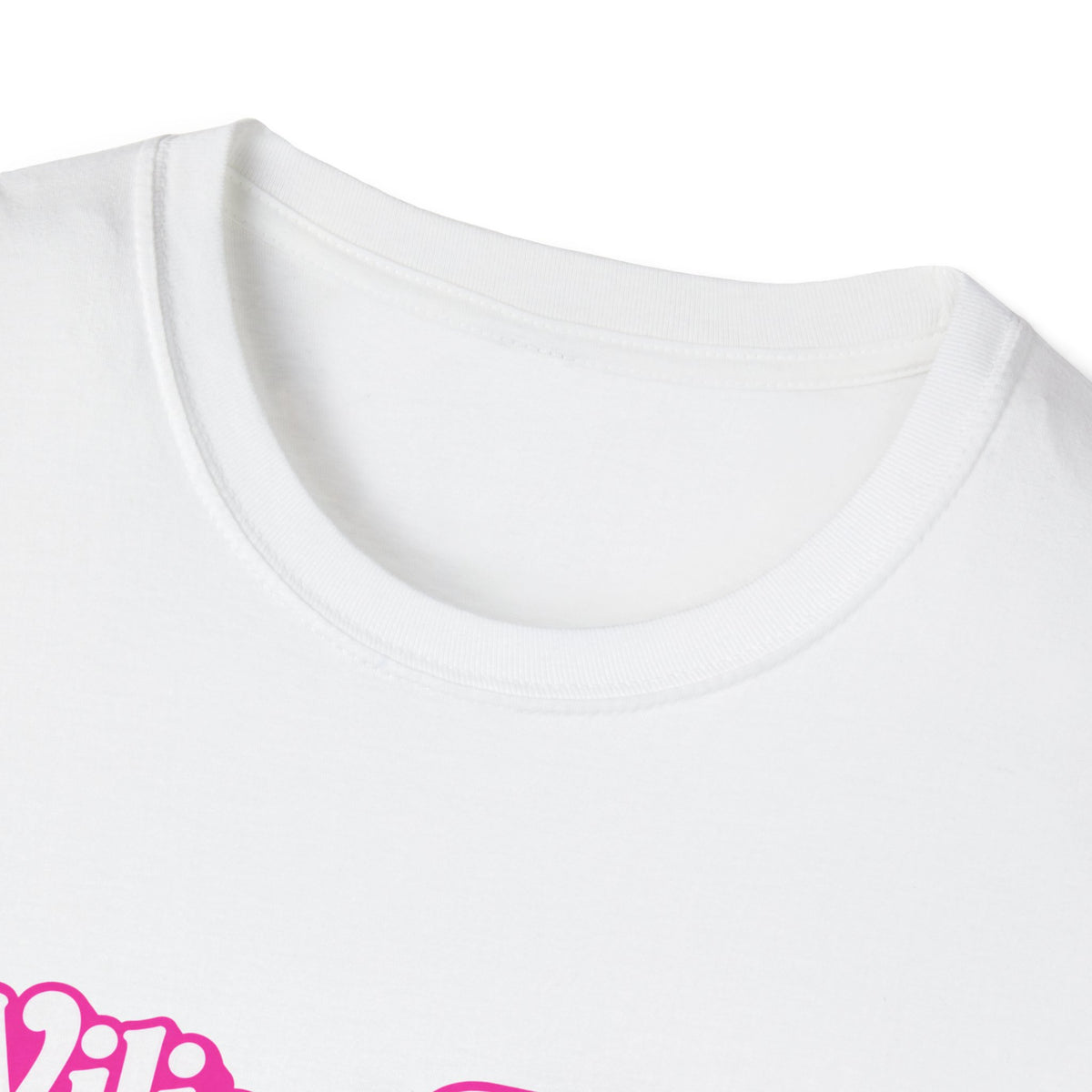 WFE Barbie (w/sparkles) -Breast Cancer Awareness Tee, Unisex Softstyle T-Shirt