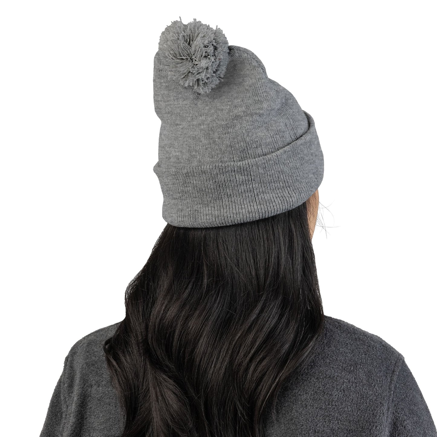 Stair Flair Embroidered Pom-Pom Knit Beanie- Personalized