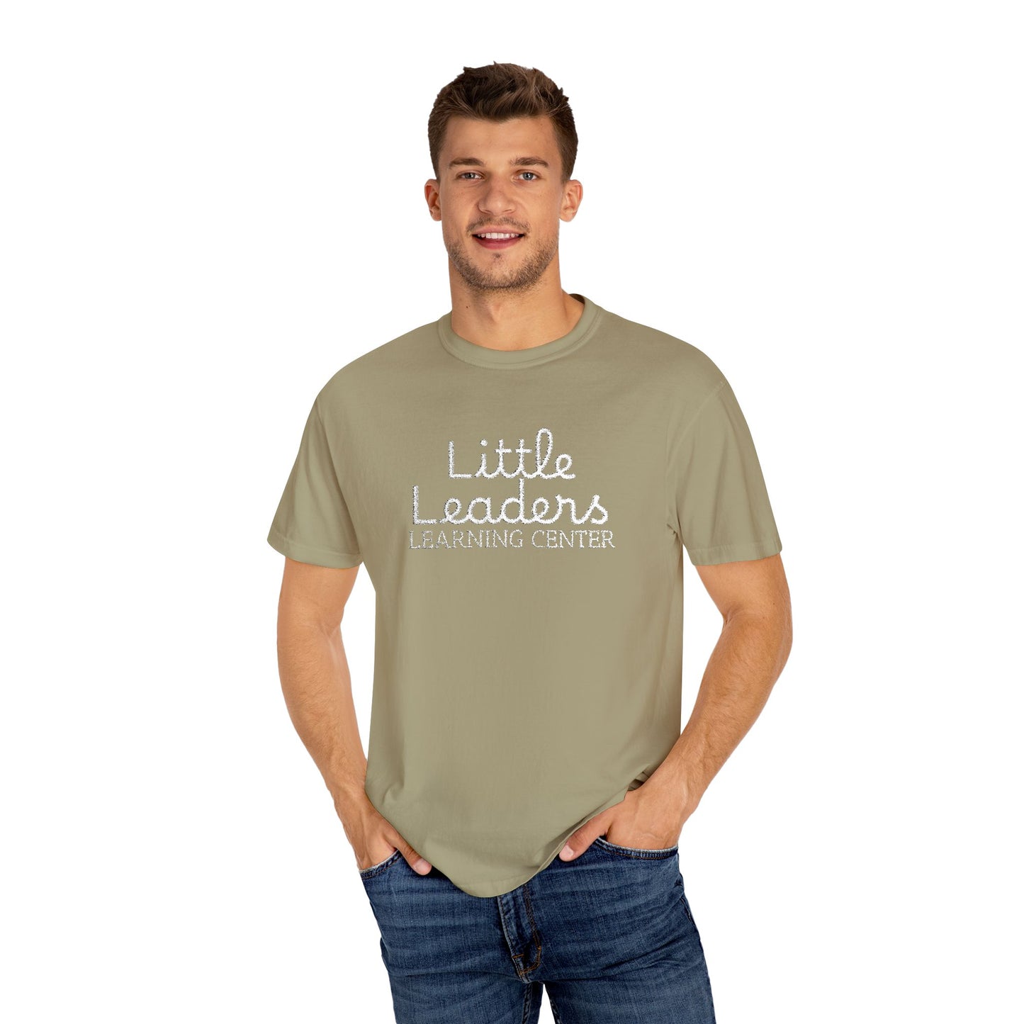 Little Leaders Full Embroidered Unisex Garment-Dyed T-Shirt