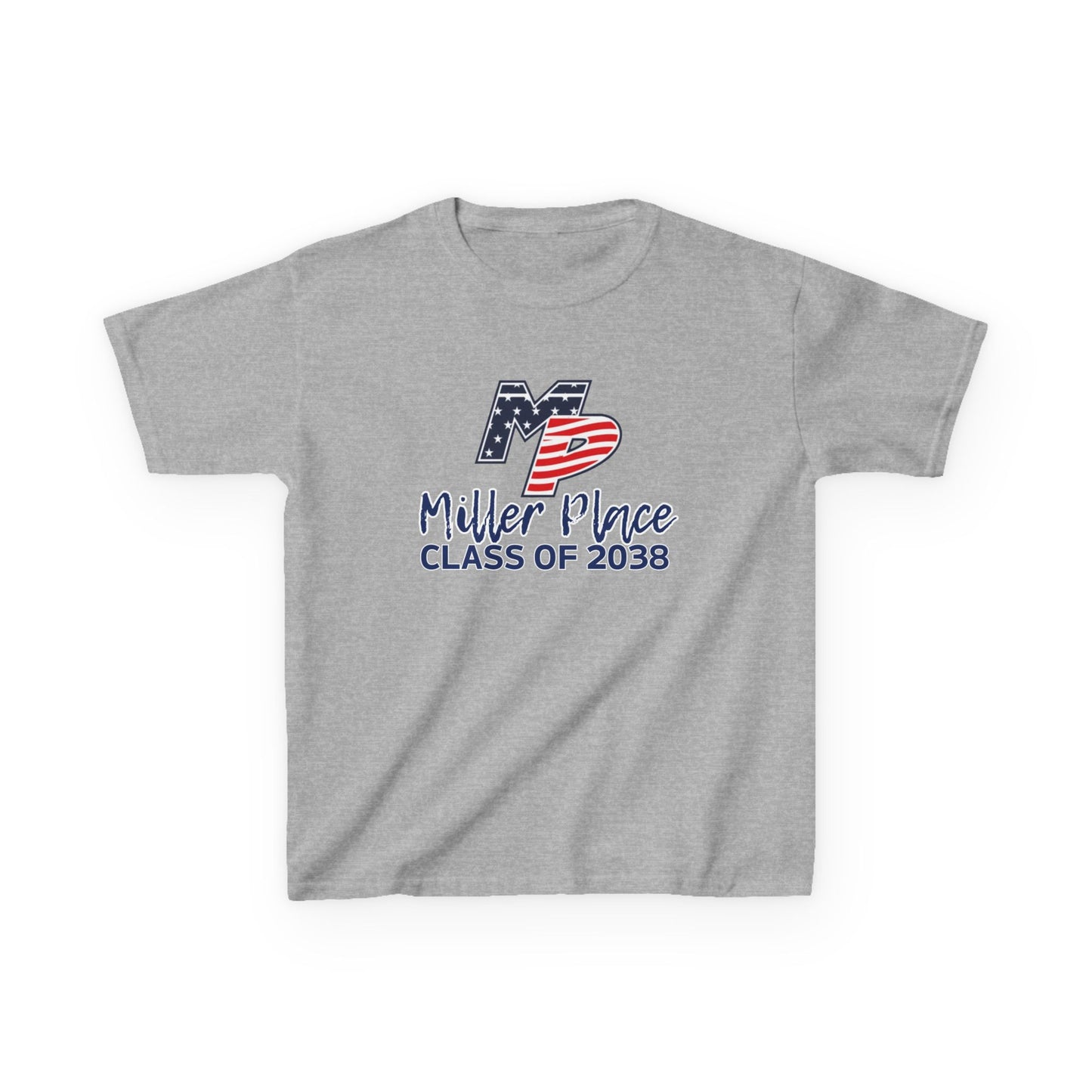 Miller Place Class of 2038 Kids Heavy Cotton Tee