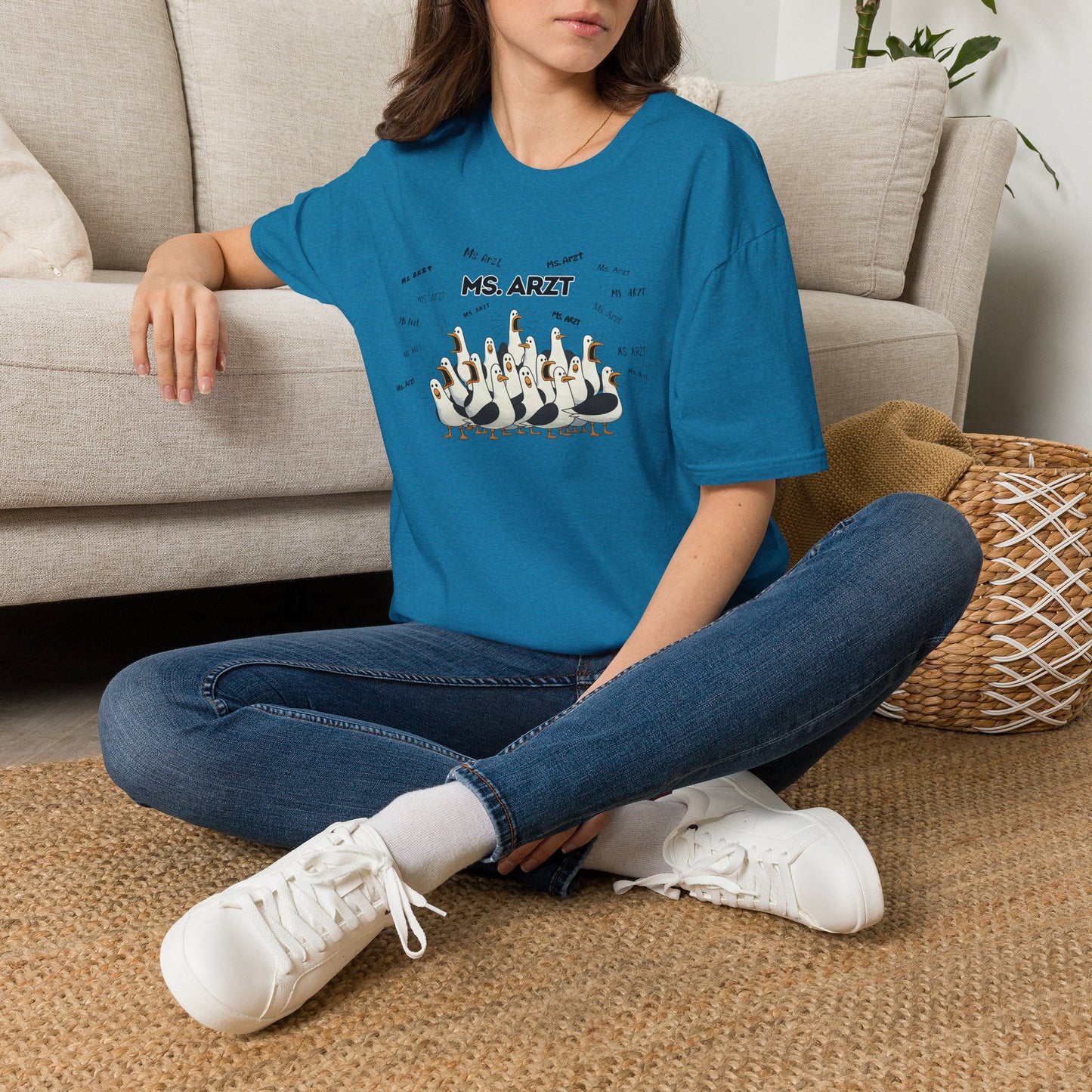 Ms. Arzt- Seagull Crew Graphic T-Shirt — Personalized