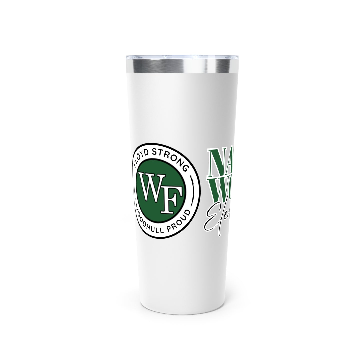 22oz Copper Vacuum Insulated Tumbler with Woodhull Design