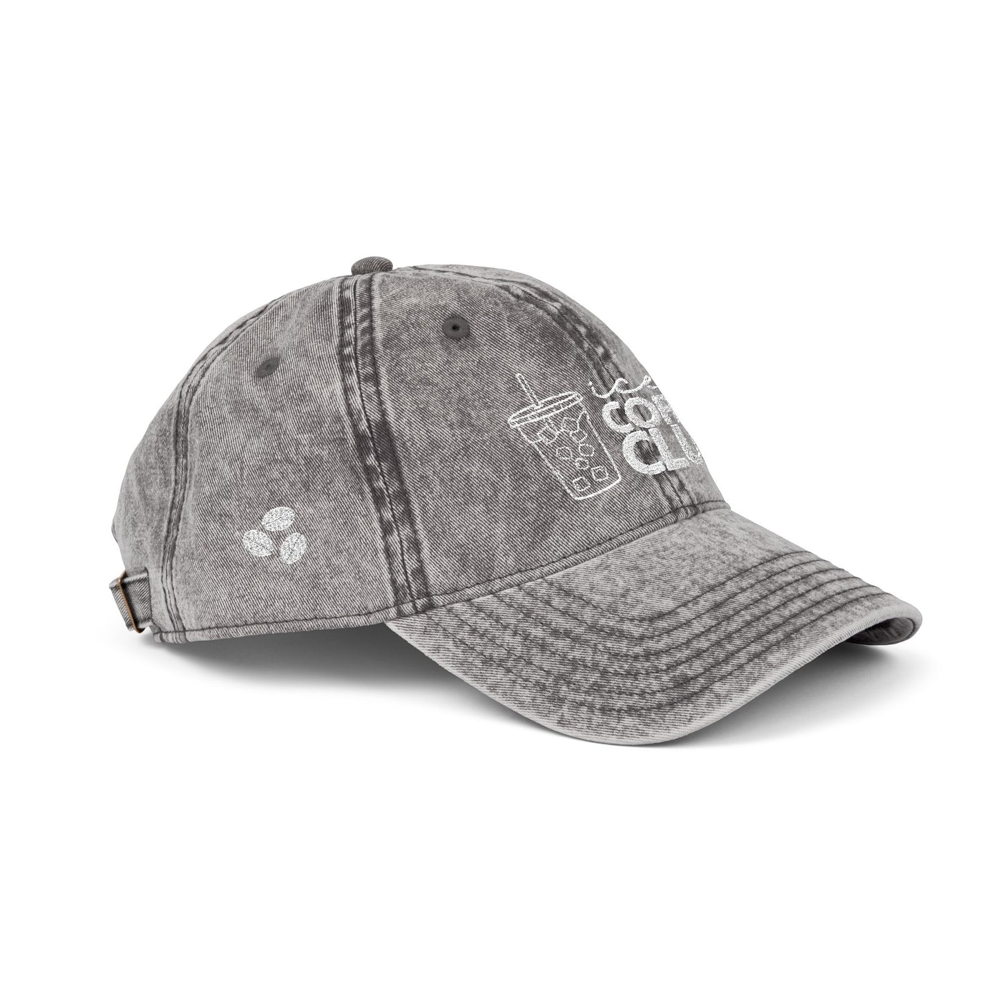 Vintage Coffee Club Cap - Stylish Embroidered Hat for Coffee Lovers