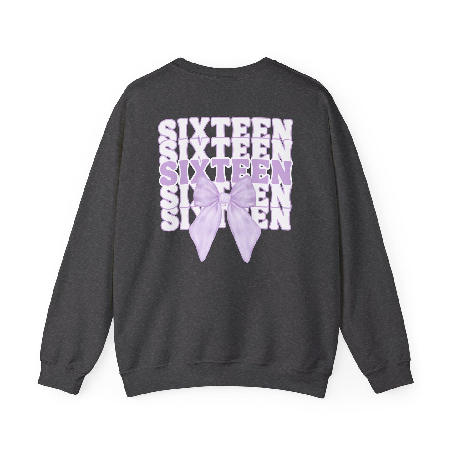 Sweet Sixteen Crewneck Sweatshirt, Birthday Gift, Unisex- Personalized