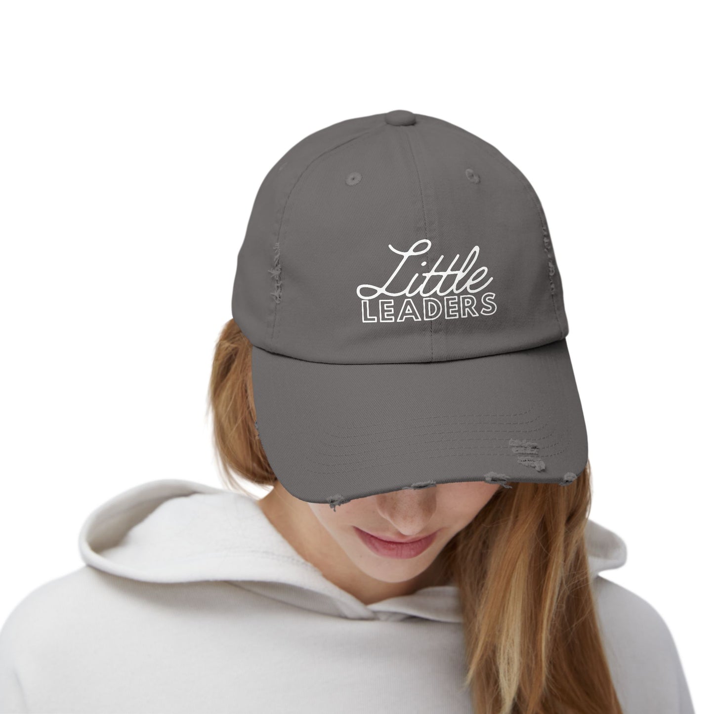 Little Leaders Unisex Distressed Baseball Cap