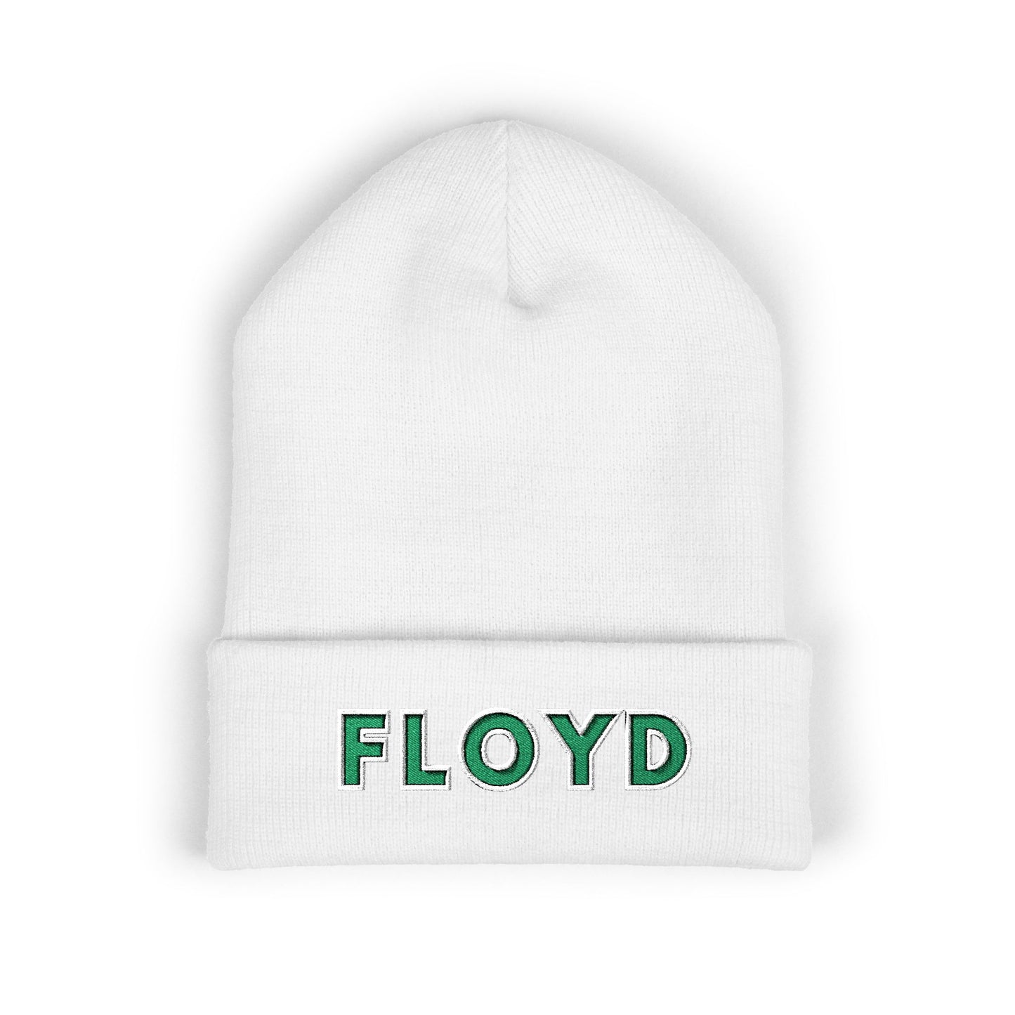 Embroidered 'FLOYD' Cuffed Beanie