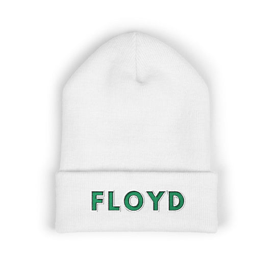 Embroidered 'FLOYD' Cuffed Beanie