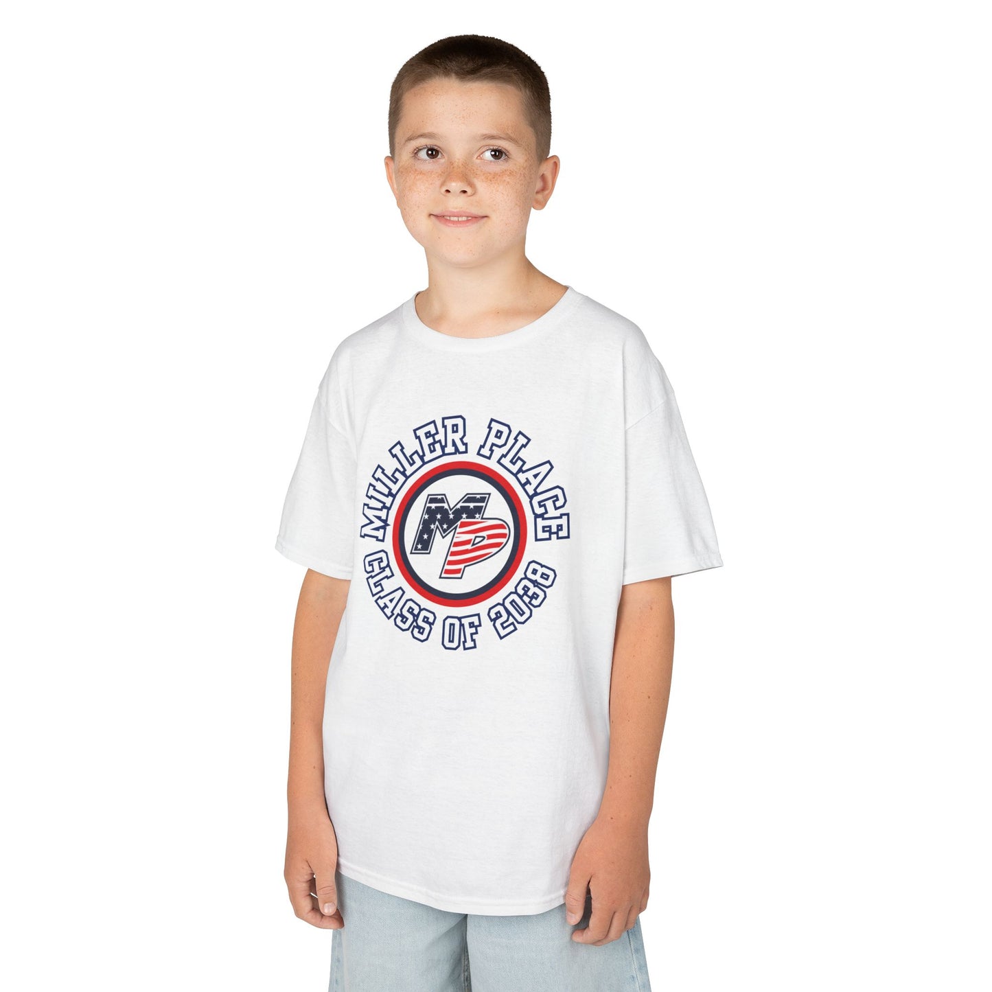 Miller Place Class of 2038 Kids Heavy Cotton Tee