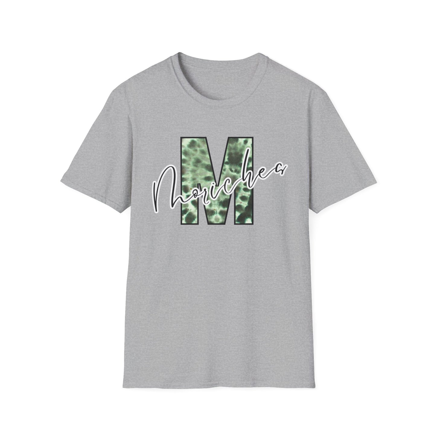 Tie Dye Moriches Stylish Unisex Softstyle T-Shirt with Moriches Design