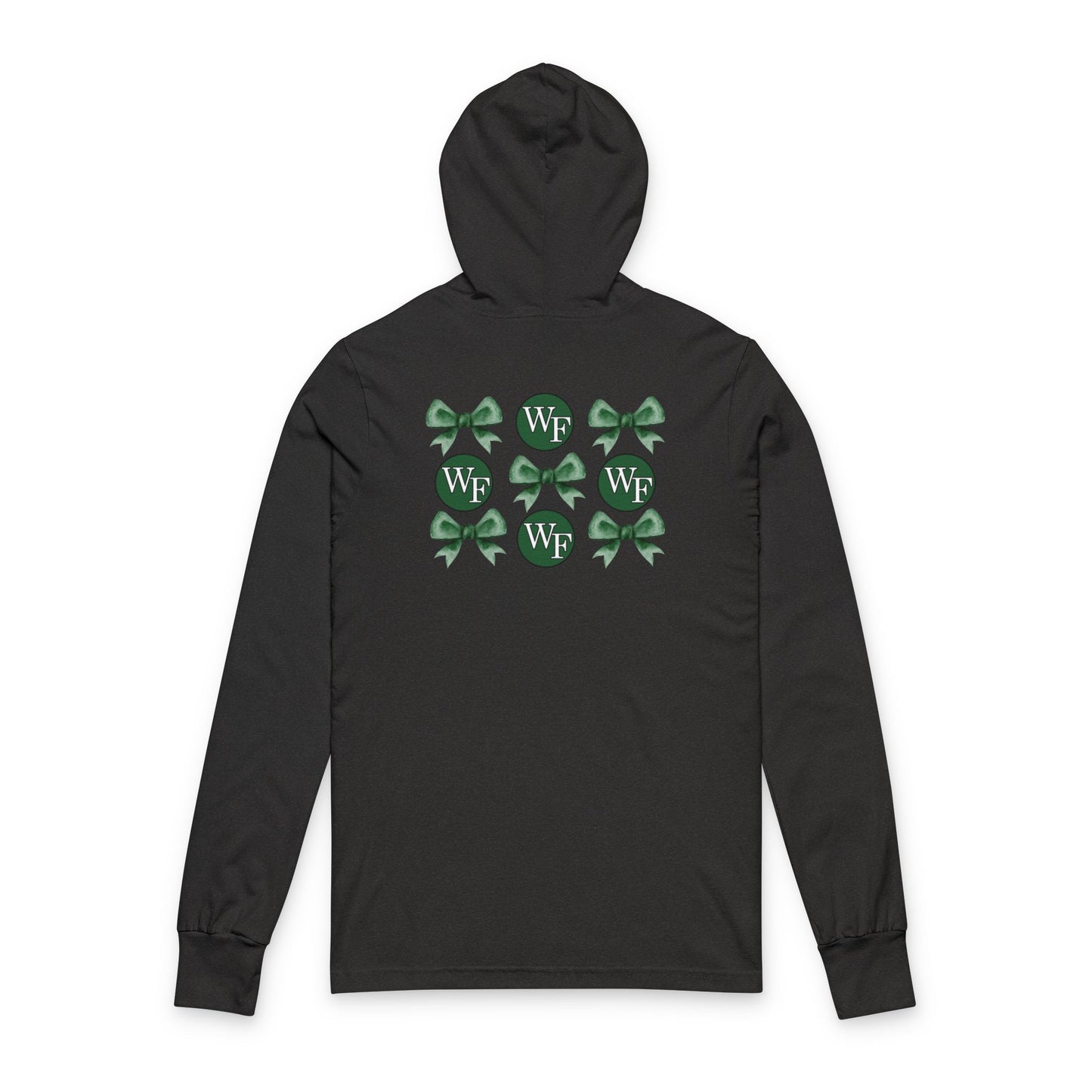Moriches Elementary School Unisex Hooded Long Sleeve Tee with Bows