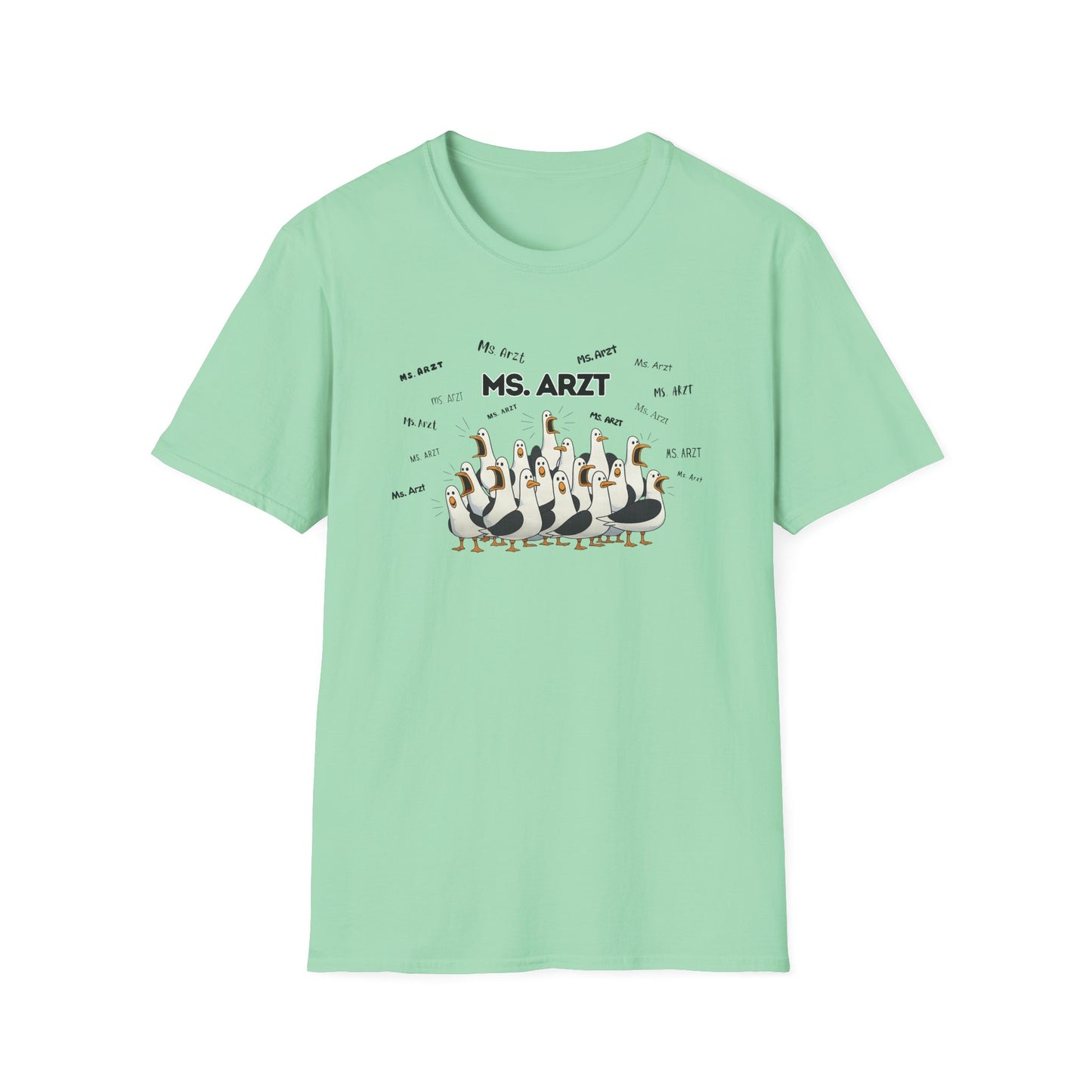 Ms. Arzt- Seagull Crew Graphic T-Shirt — Personalized