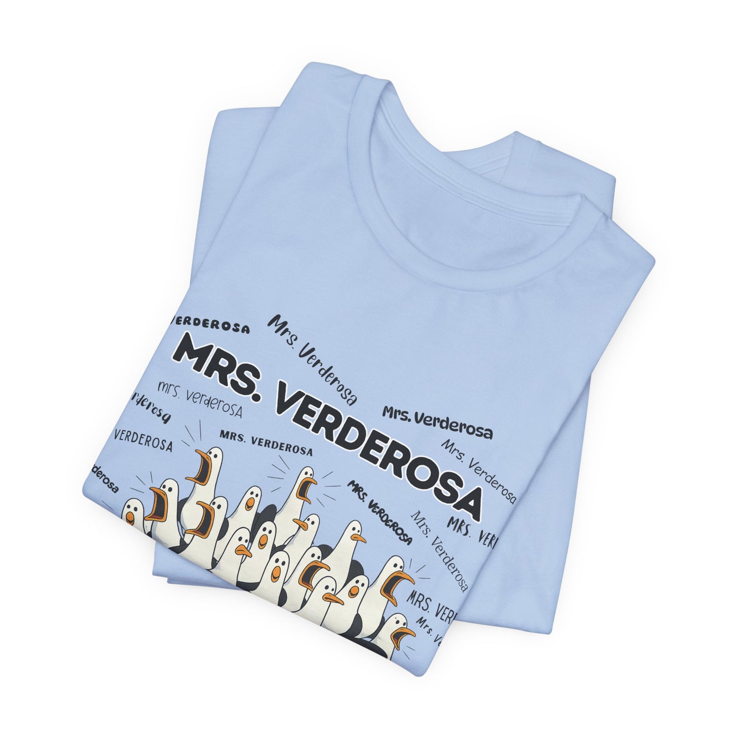 Mrs. Verderosa Penguin Choir T-Shirt — Funny Teacher Personalized Tee