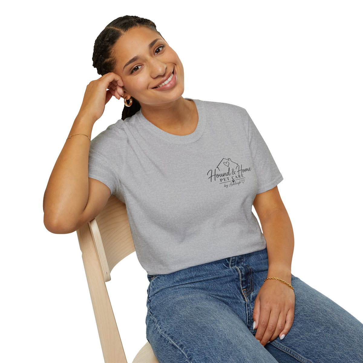 Hound & Home "Stay Pawsitive" — T-Shirt