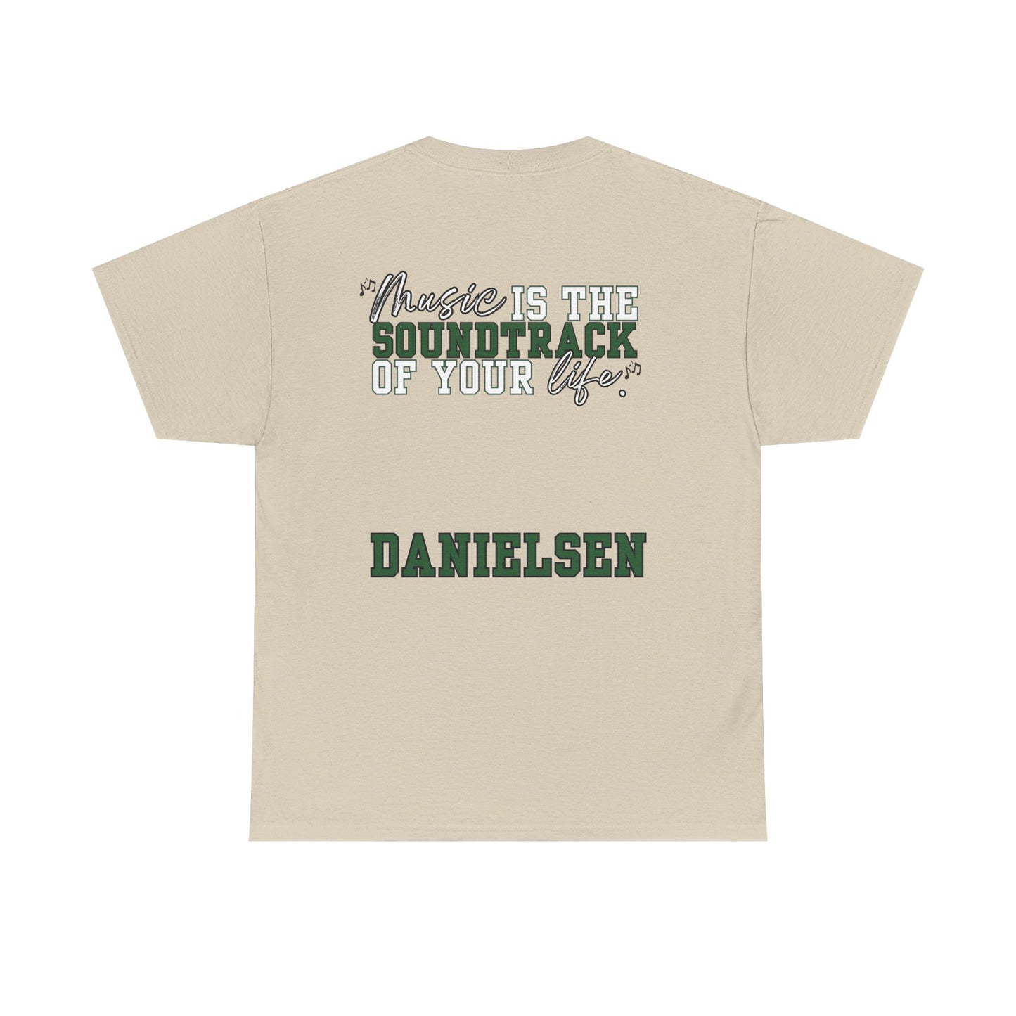 Danielsen- Floyd Music Heavy Cotton Tee - "Music is the Soundtrack of Your Life" Unisex T-Shirt- Personalized
