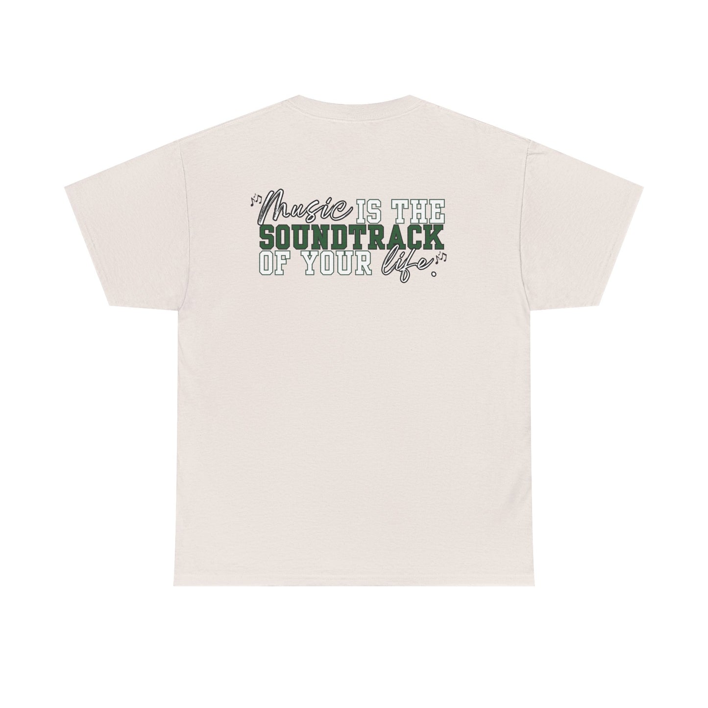 Floyd Music Heavy Cotton Tee - "Music is the Soundtrack of Your Life" Unisex T-Shirt- Personalized