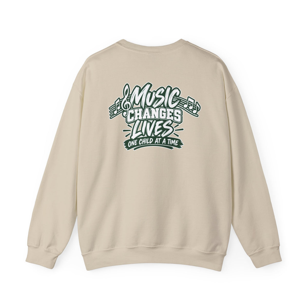 Moriches Music Sweatshirt — "Music Changes Lives One Child at a Time" Crewneck
