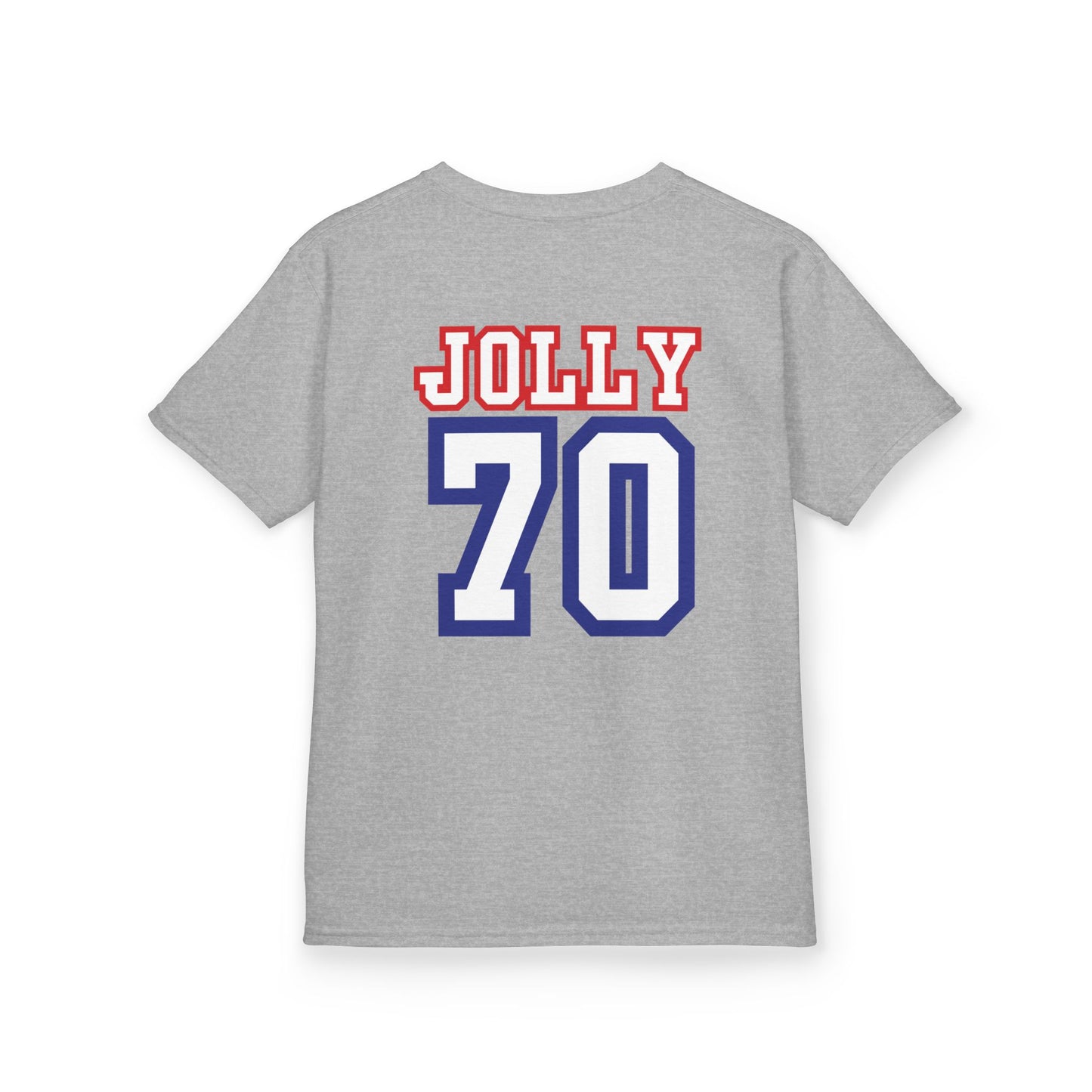 Custom Grandpa's Biggest Fans Kids T-Shirt - Jolly 70 Design, Perfect for Family Gatherings!