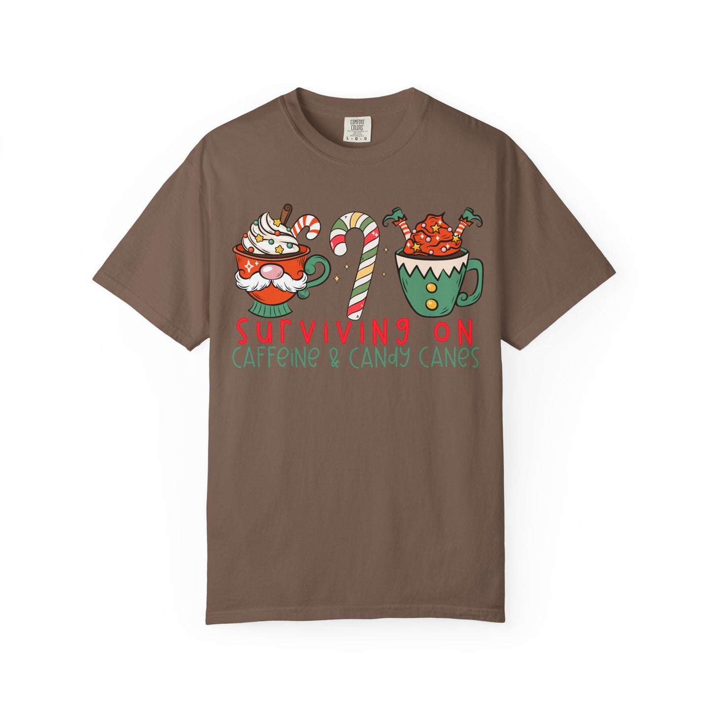 Surviving on Caffeine and Candy Canes— Christmas Tee