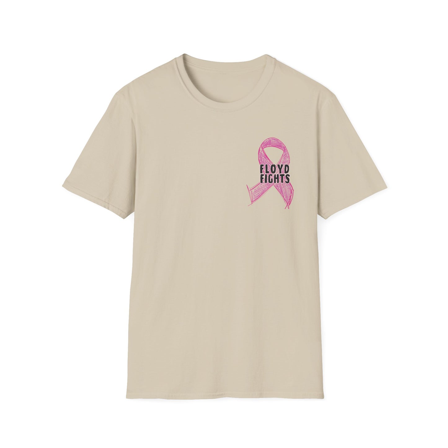 FLOYD FIGHTS Ribbon Breast Cancer Awareness T-Shirt | Softstyle Tee